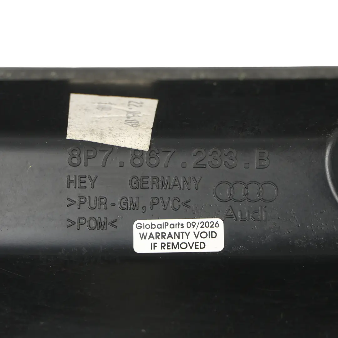 Innenverkleidung A-Säule Links Schwarz für Audi A3 8P mit Teilenummer 8P7867233B Audi A3 8P Innenverkleidung A-Säule Links Schwarz - SKU 8P7867233B - Teilenummer 8P7867233B