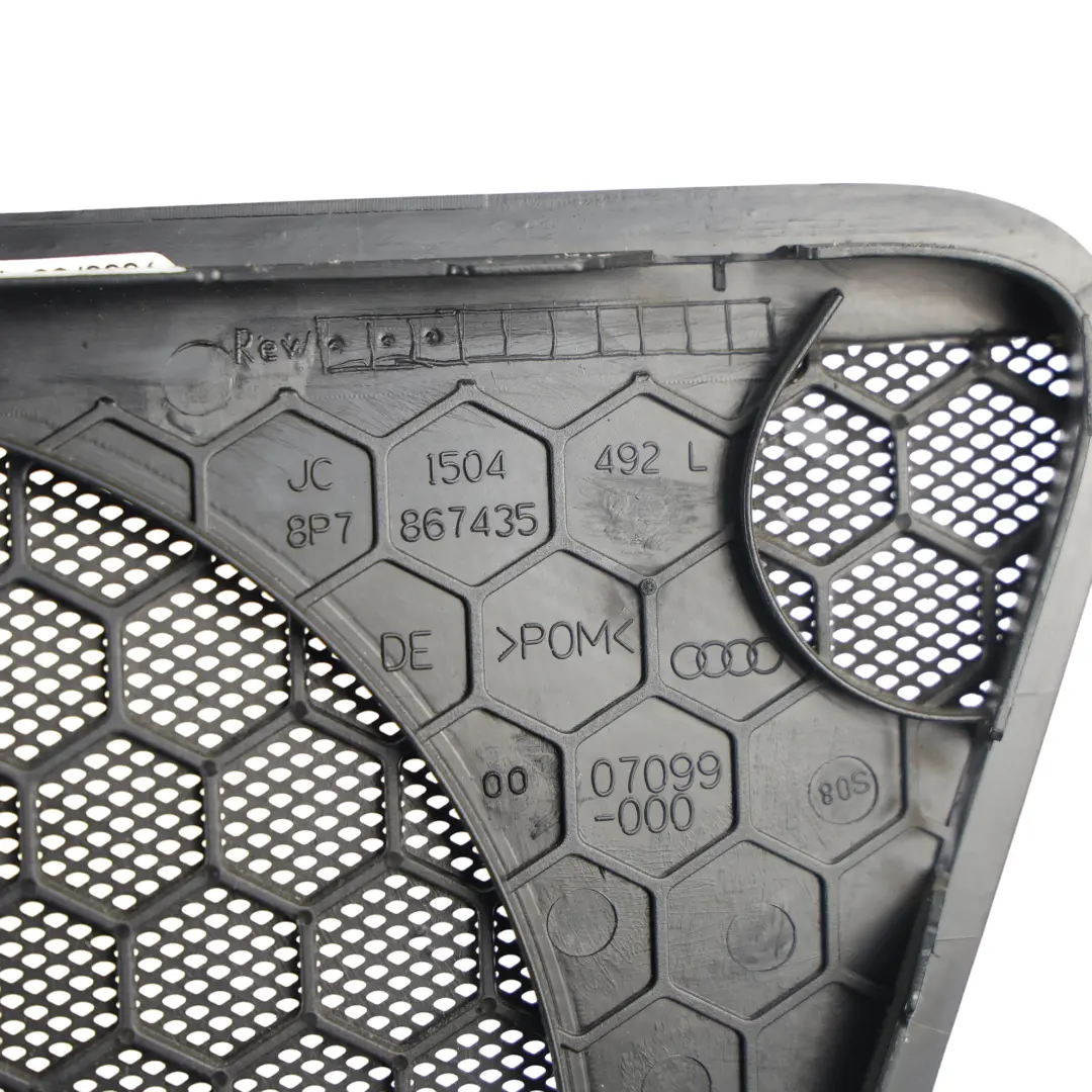 Cache Haut-Parleur Porte Arrière Gauche pour Audi A3 8P à propos du numéro de pièce 8P7867435 Audi A3 8P Cache Haut-Parleur Porte Arrière Gauche - SKU 8P7867435 - Numéro de pièce 8P7867435