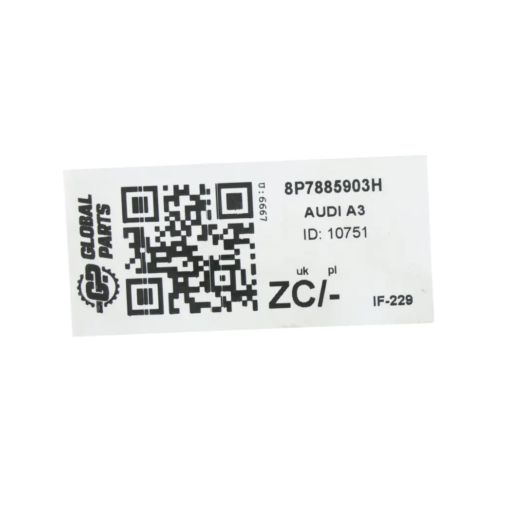 Zagłówek Fotela Tylnego Skóra Czarny do Audi A3 8P o numerze 8P7885903H Audi A3 8P Zagłówek Fotela Tylnego Skóra Czarny - SKU 8P7885903H - Numer Części 8P7885903H