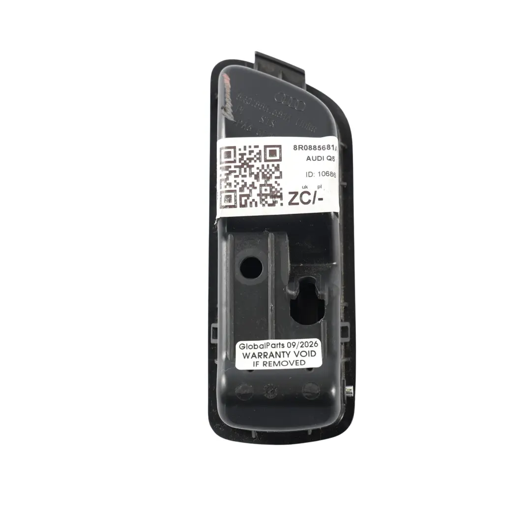 Panel Regulacji Tylnego Siedzenia Lewy do Audi Q5 8R o numerze 8R0885681A Audi Q5 8R Panel Regulacji Tylnego Siedzenia Lewy - SKU 8R0885681A-1 - Numer Części 8R0885681A