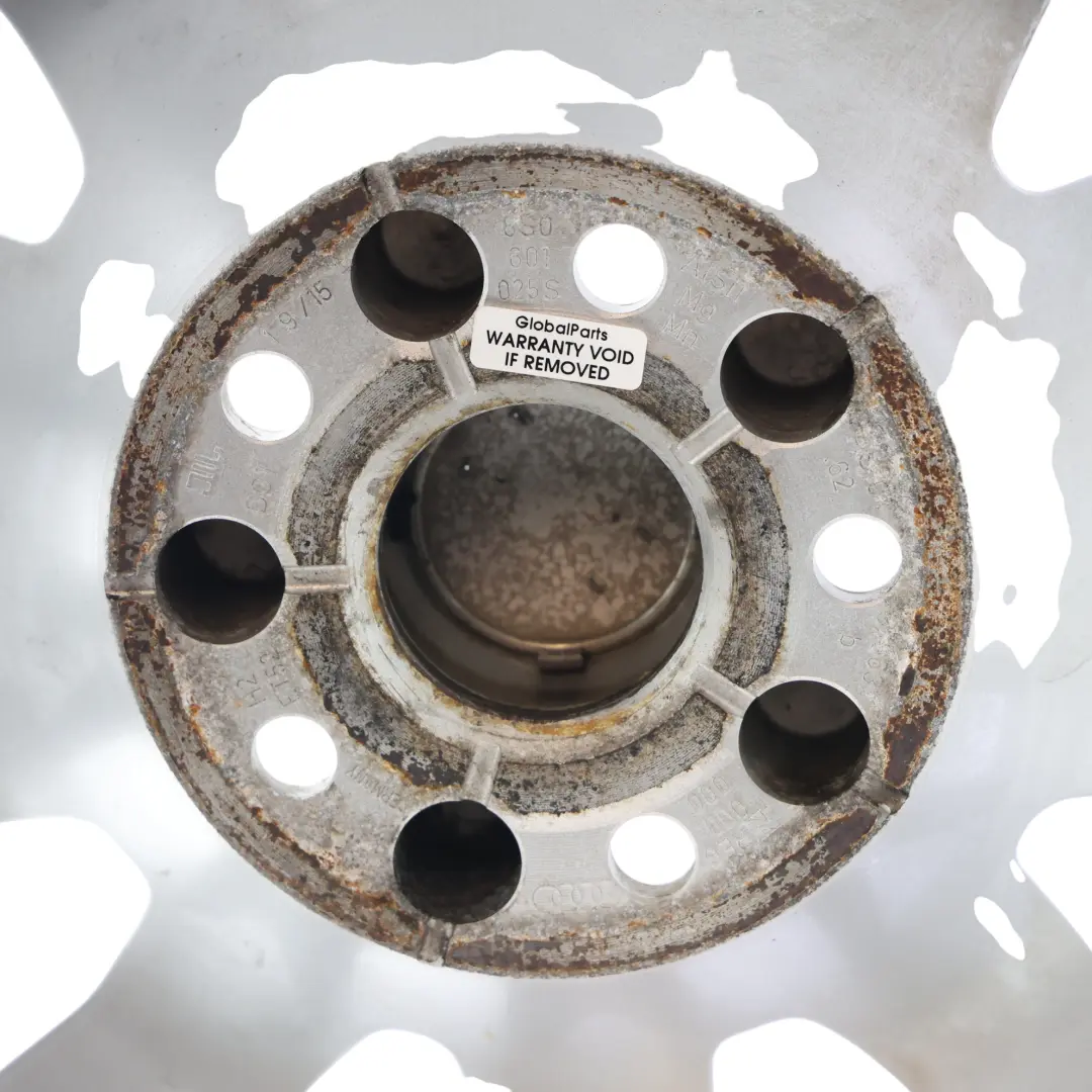 8S Silver Wheel Alloy Rim 20" 9J ET:52 Multi Spoke to Audi TT with Part number 8S0601025S Audi TT 8S Silver Wheel Alloy Rim 20" 9J ET:52 Multi Spoke - SKU 8S0601025S-2 - Part number 8S0601025S