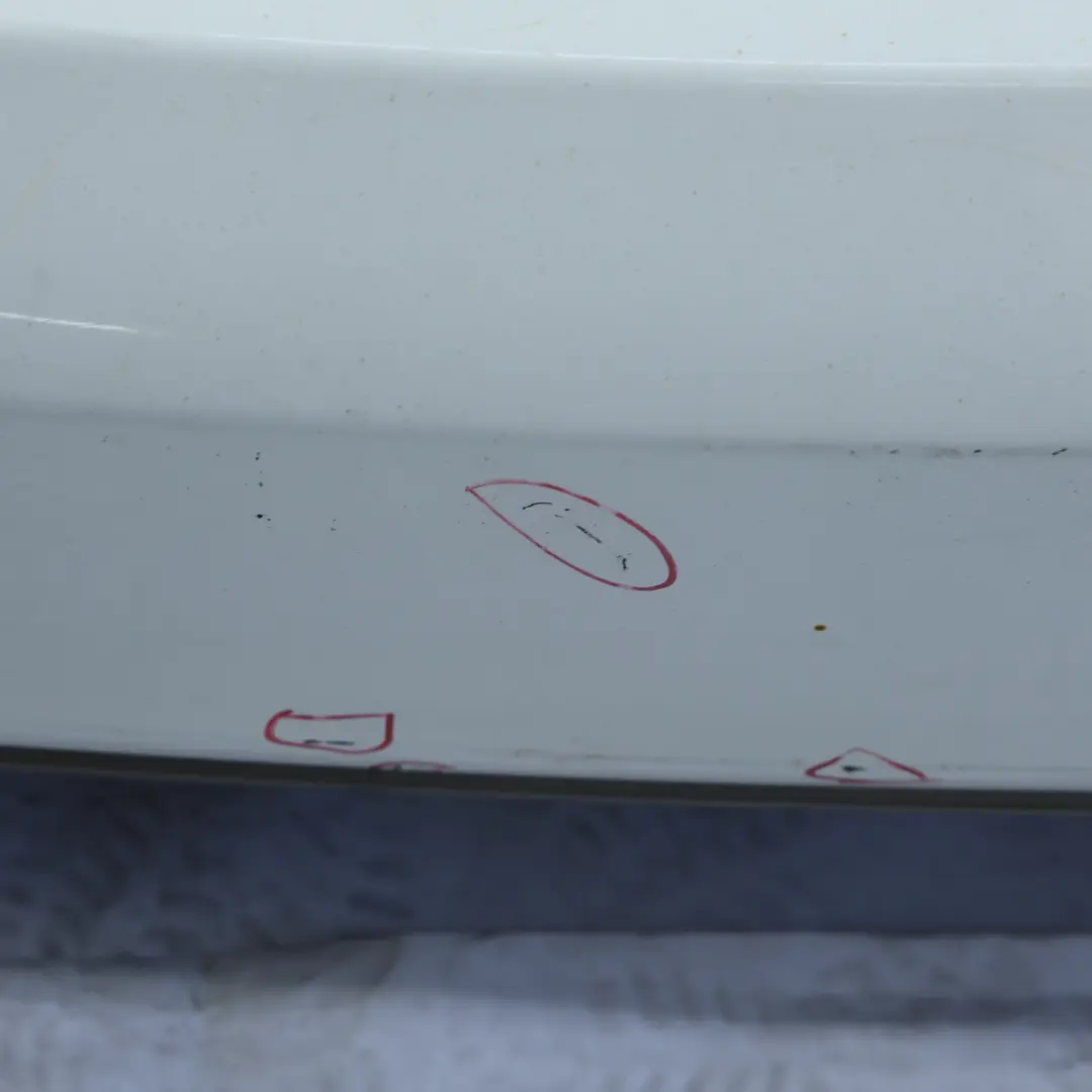 Audi A5 8T Rear Bumper Trim Panel Covering Ibis White - Y9C - SKU 8T0807067D-IWH - Part number 8T0807067D
