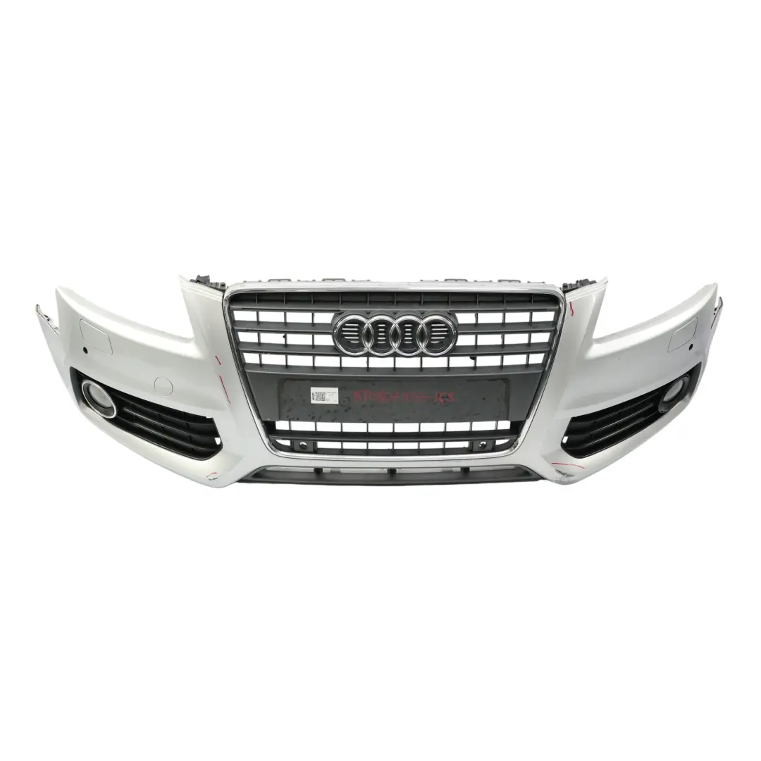 Audi A5 8T Front Bumper Trim Panel Covering Ice Silver Metallic - X7W - SKU 8T0807105E-ICS - Part number 8T0807105E
