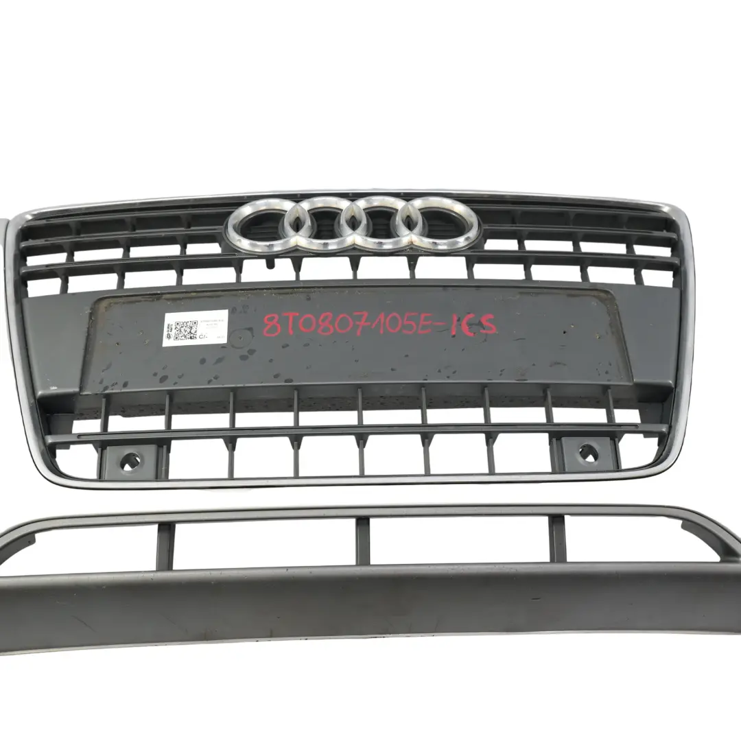 Zderzak Przedni Ice Silver Srebrny Metalik - X7W do Audi A5 8T o numerze 8T0807105E Audi A5 8T Zderzak Przedni Ice Silver Srebrny Metalik - X7W - SKU 8T0807105E-ICS - Numer Części 8T0807105E