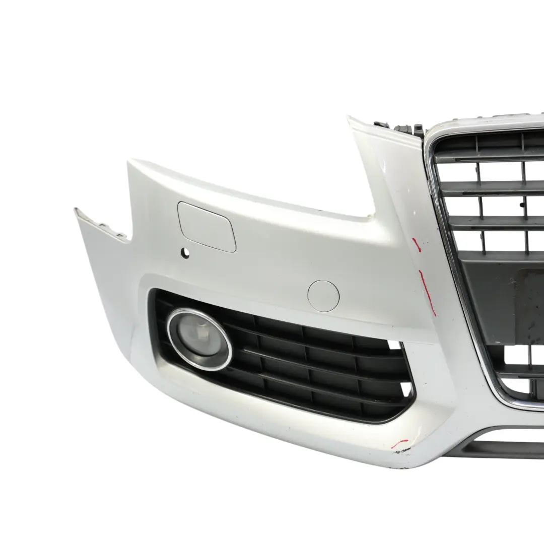 Zderzak Przedni Ice Silver Srebrny Metalik - X7W do Audi A5 8T o numerze 8T0807105E Audi A5 8T Zderzak Przedni Ice Silver Srebrny Metalik - X7W - SKU 8T0807105E-ICS - Numer Części 8T0807105E