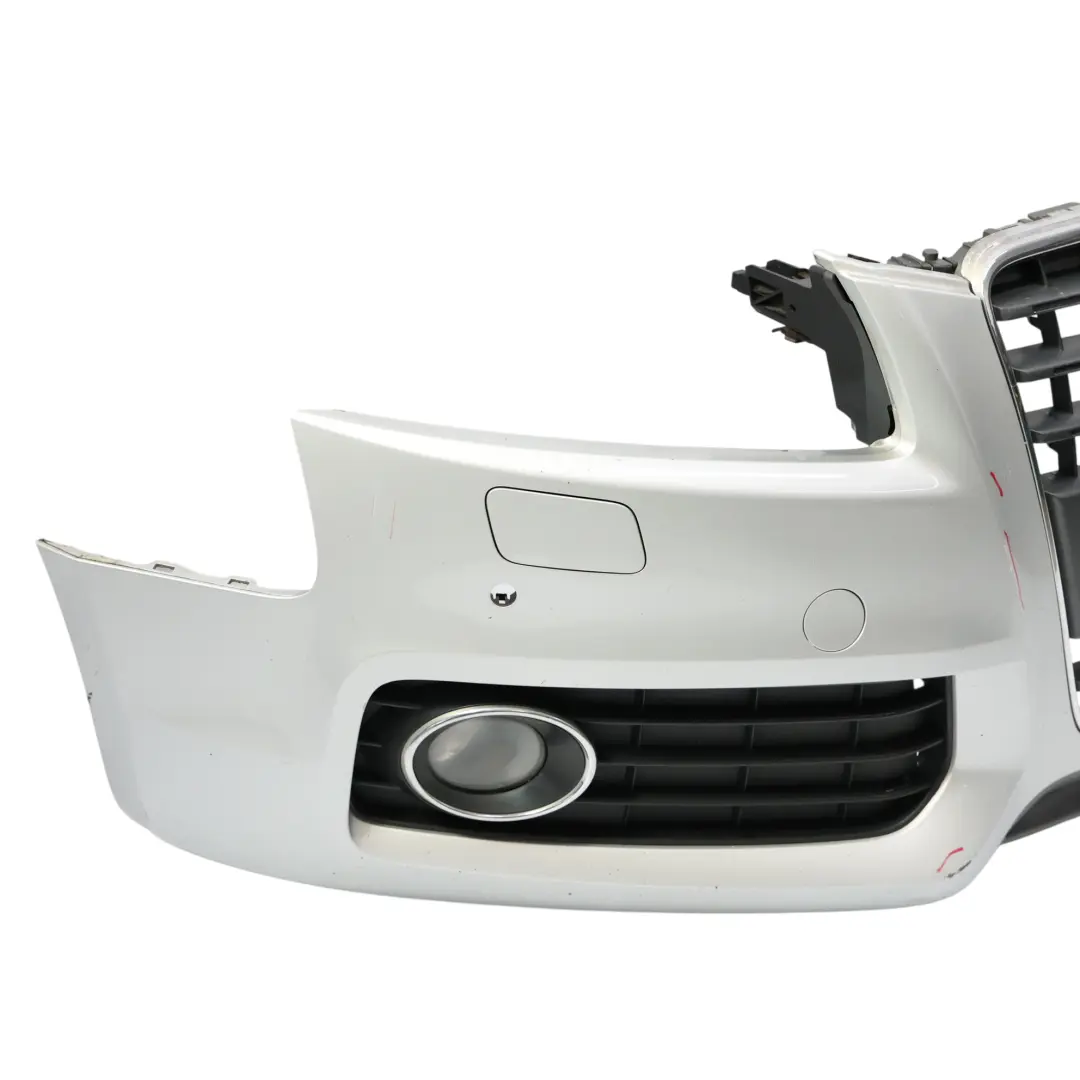 Front Bumper Trim Panel Covering Ice Silver Metallic - X7W to Audi A5 8T with Part number 8T0807105E Audi A5 8T Front Bumper Trim Panel Covering Ice Silver Metallic - X7W - SKU 8T0807105E-ICS - Part number 8T0807105E