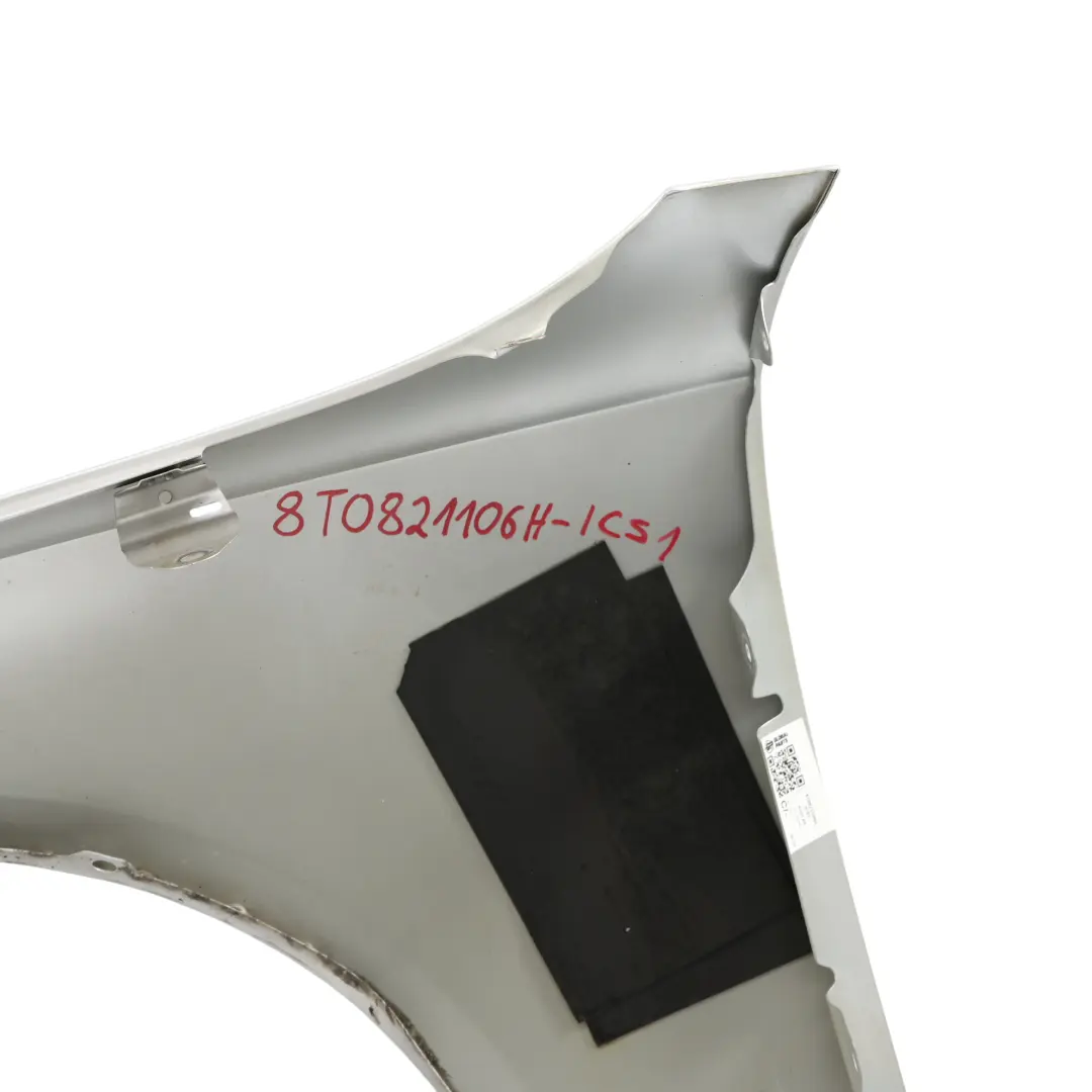Audi A5 8T Side Panel Front Right O/S Wing Fender Ice Silver - X7W - SKU 8T0821106H-ICS1 - Part number 8T0821106H