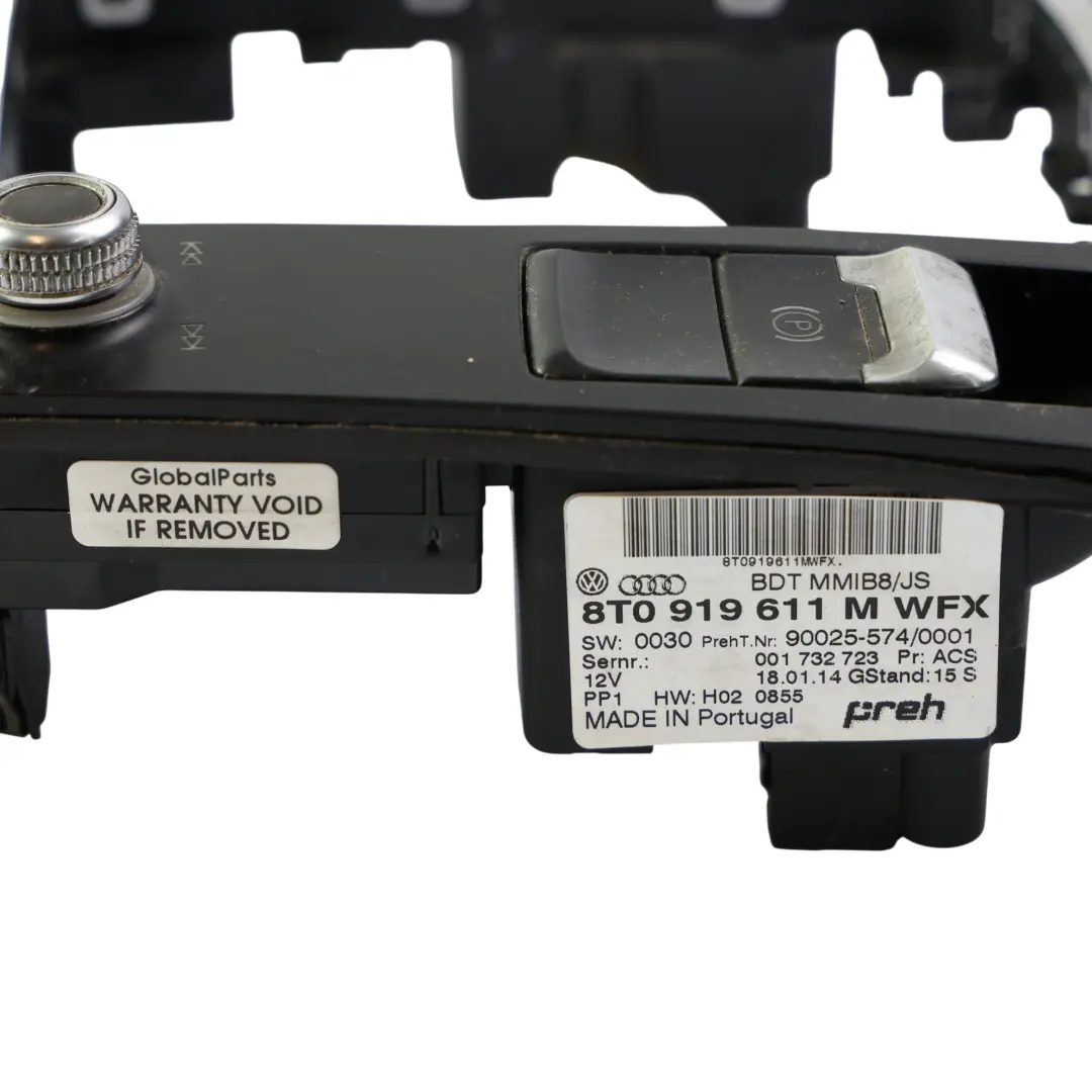 Audi RS4 B8 Centre Console Shifter Gear Lever Multimedia Switch - SKU RHD-8T0919611M-1 - Part number 8T0919611M