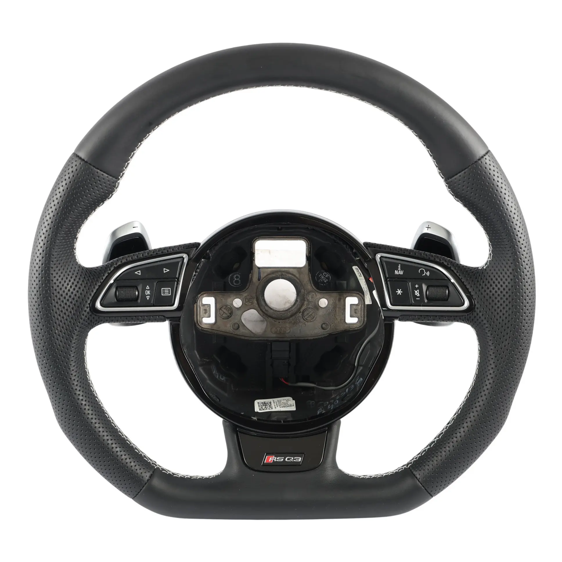Audi RS Q3 8U Volante Pelle Nero Fondo Piatto Paddle 8U0419091AE NUOVO