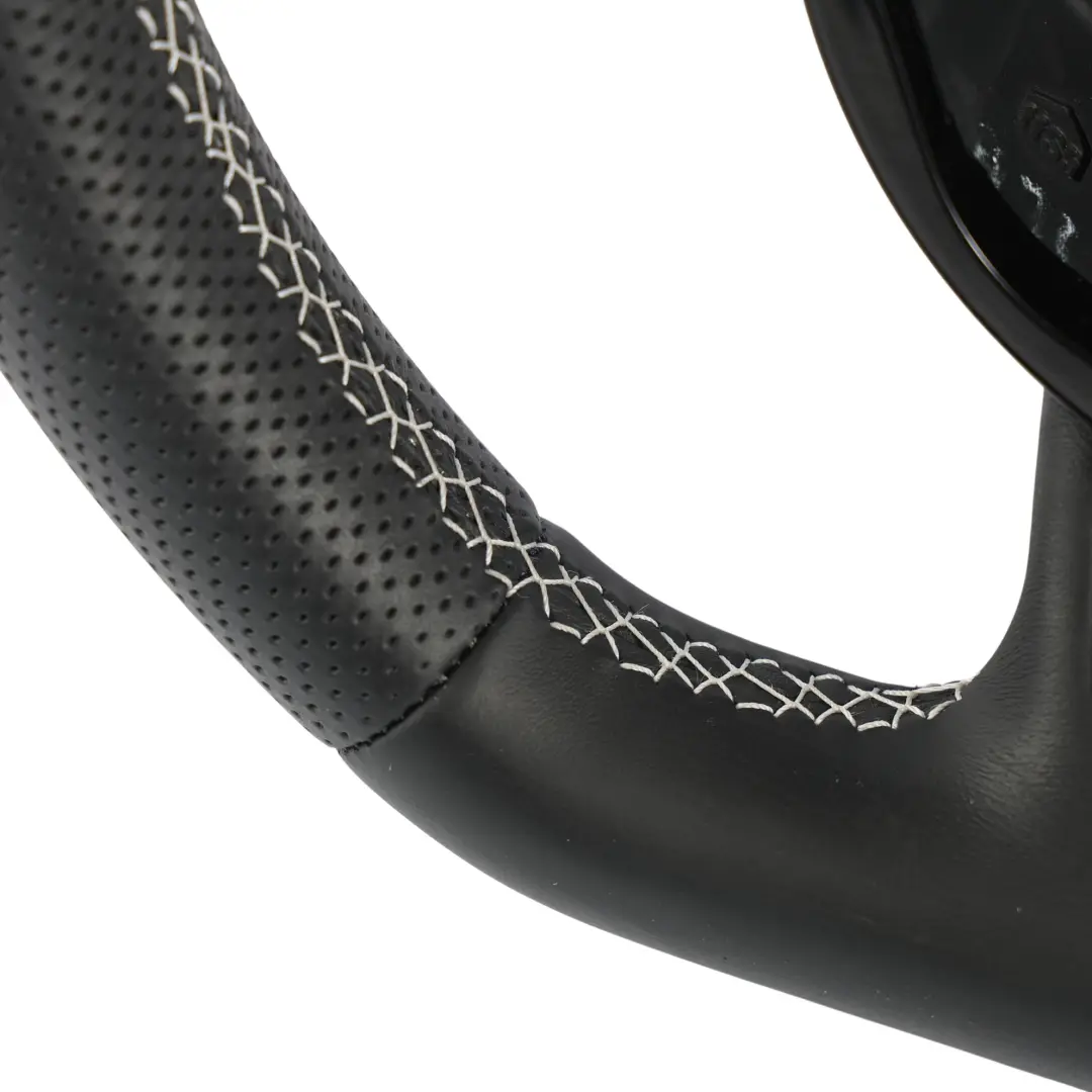 Audi RS Q3 8U Steering Wheel NEW Black Leather Flat Bottom Paddles - SKU 8U0419091AE-1 - Part number 8U0419091AE