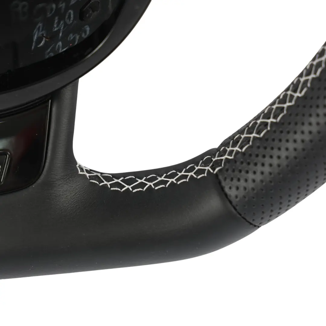 Audi RS Q3 8U Volante Pelle Nero Fondo Piatto Paddle NUOVO - SKU 8U0419091AE-1 - Numero di parte 8U0419091AE
