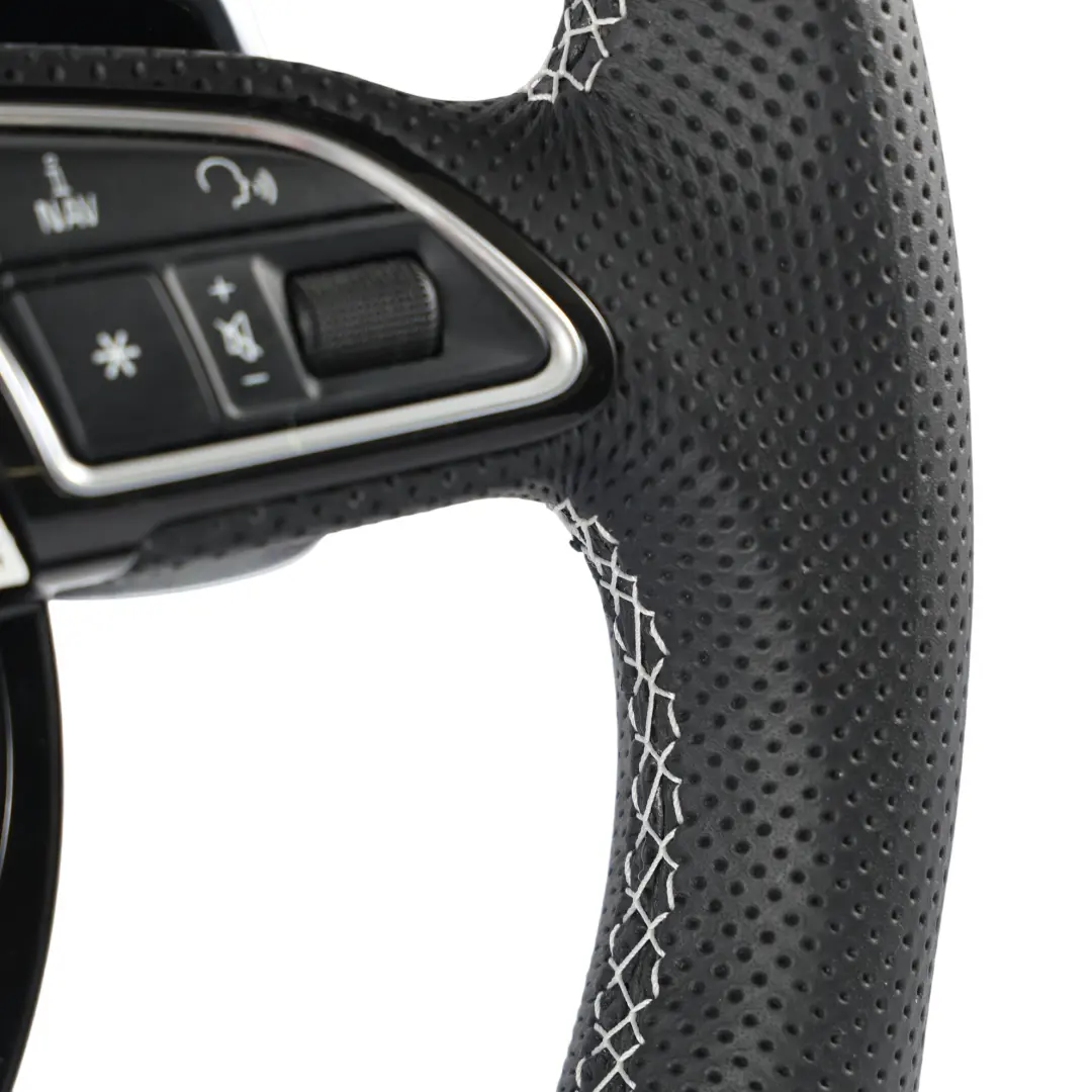 Audi RS Q3 8U Volante Pelle Nero Fondo Piatto Paddle NUOVO - SKU 8U0419091AE-1 - Numero di parte 8U0419091AE