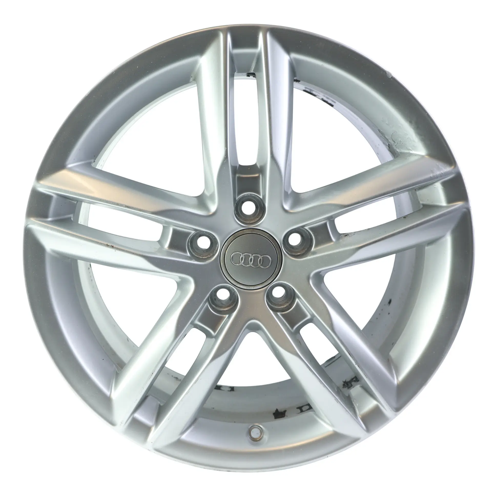 Llanta de aleación plateada Audi Q3 8U 18" 7J ET:43 Doble Star Spoke 8U0601025AA