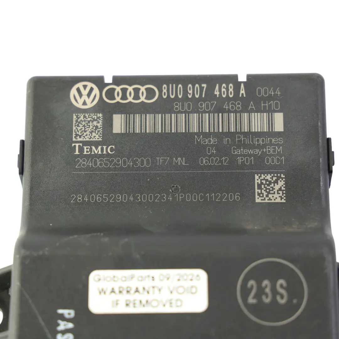 Modulo Centralina Gateway ECU 1.2 TFSI CBZA Benzina per Audi A1 8X con numero di parte 8U0907468A Audi A1 8X Modulo Centralina Gateway ECU 1.2 TFSI CBZA Benzina - SKU 8U0907468A - Numero di parte 8U0907468A