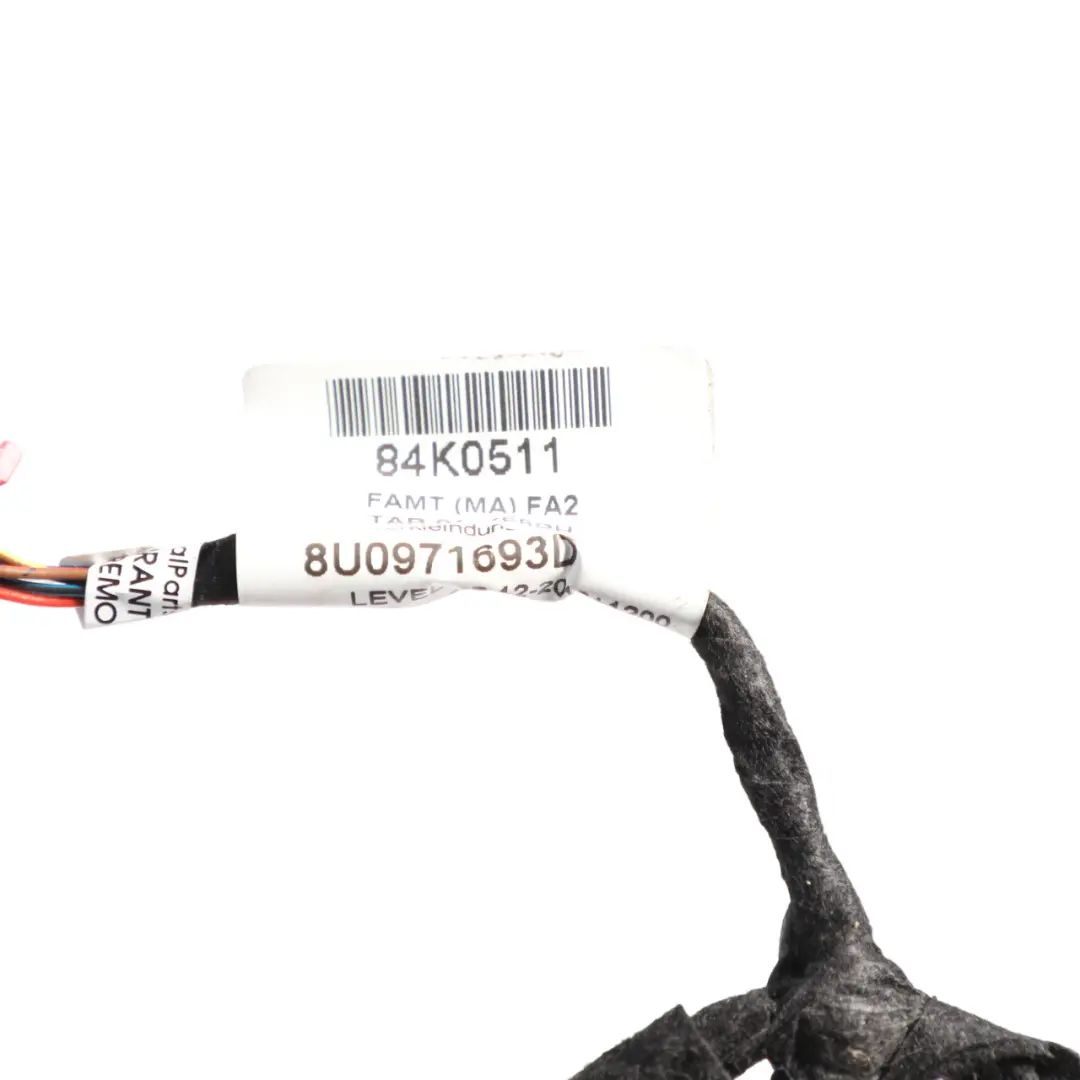 Audi RSQ3 8U Door Wiring Harness Loom Rear Left Right N/O/S - SKU 8U0971693D - Part number 8U0971693D