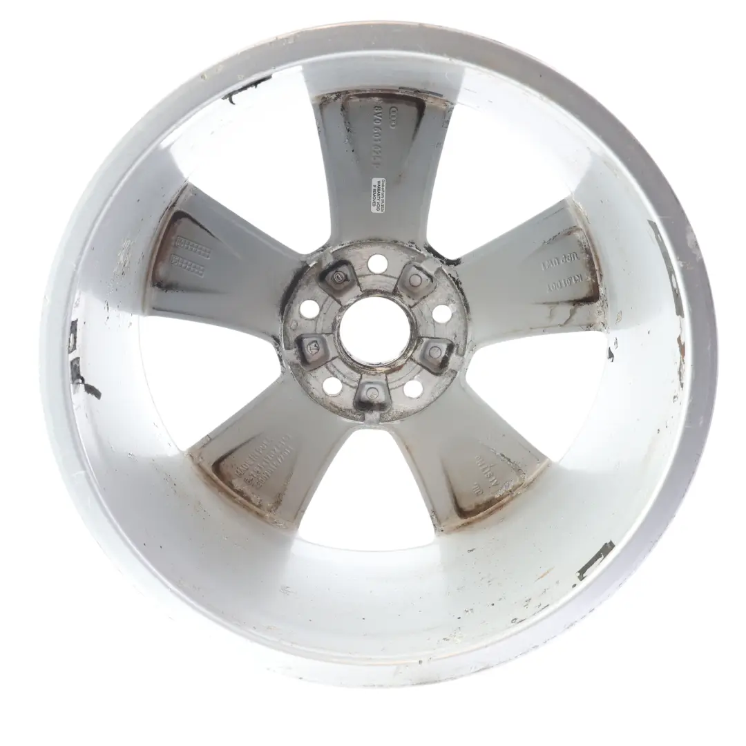 Rim Alloy Silver 17" 7.5J ET:43 Star Spoke to Audi A3 8V Wheel with Part number 8V0601025P Audi A3 8V Wheel Rim Alloy Silver 17" 7.5J ET:43 Star Spoke - SKU 8V0601025P-4 - Part number 8V0601025P