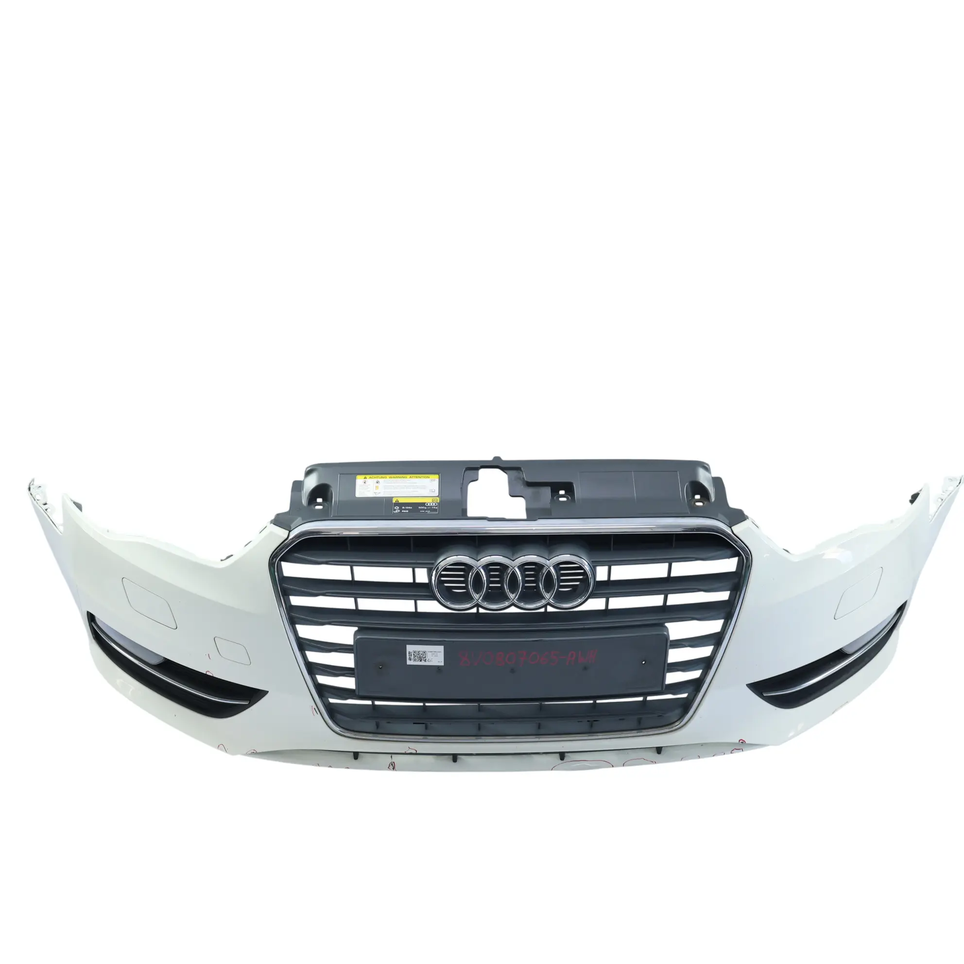 Audi A3 8V Front Bumper Trim Panel Cover Amalfi White - Y9K 8V0807065