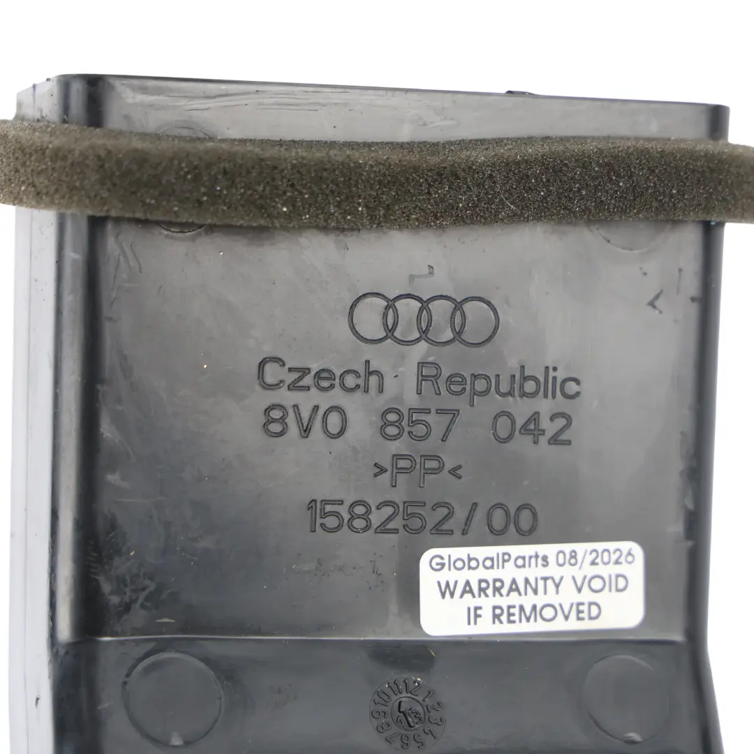 Audi A3 8V Rear Centre Console Air Vent Grill Trim Connector Duct - SKU 8V0857042-1 - Part number 8V0857042