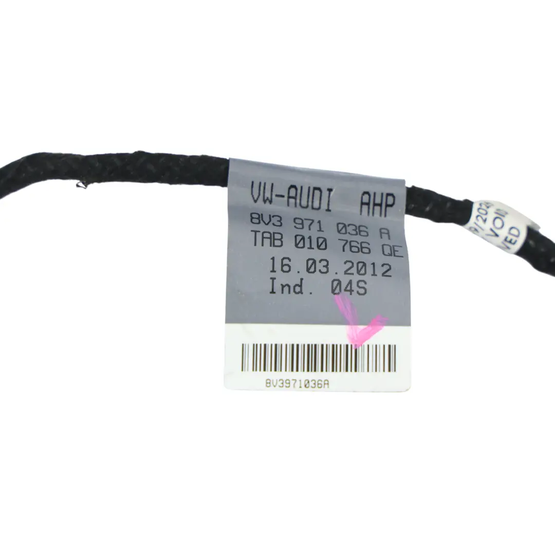 Front Door Card Wiring Harness Passenger Side to Audi A3 S3 8V with Part number 8V3971036A Audi A3 S3 8V Front Door Card Wiring Harness Passenger Side - SKU 8V3971036A - Part number 8V3971036A