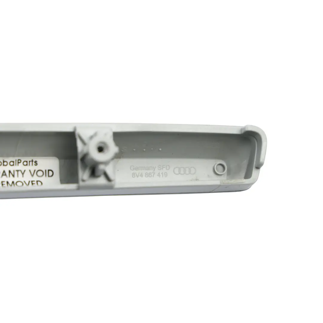 Audi A3 8V Door Card Trim Panel Cover Strip Rear Left N/S Aluminium - SKU 8V4867419-1 - Part number 8V4867419
