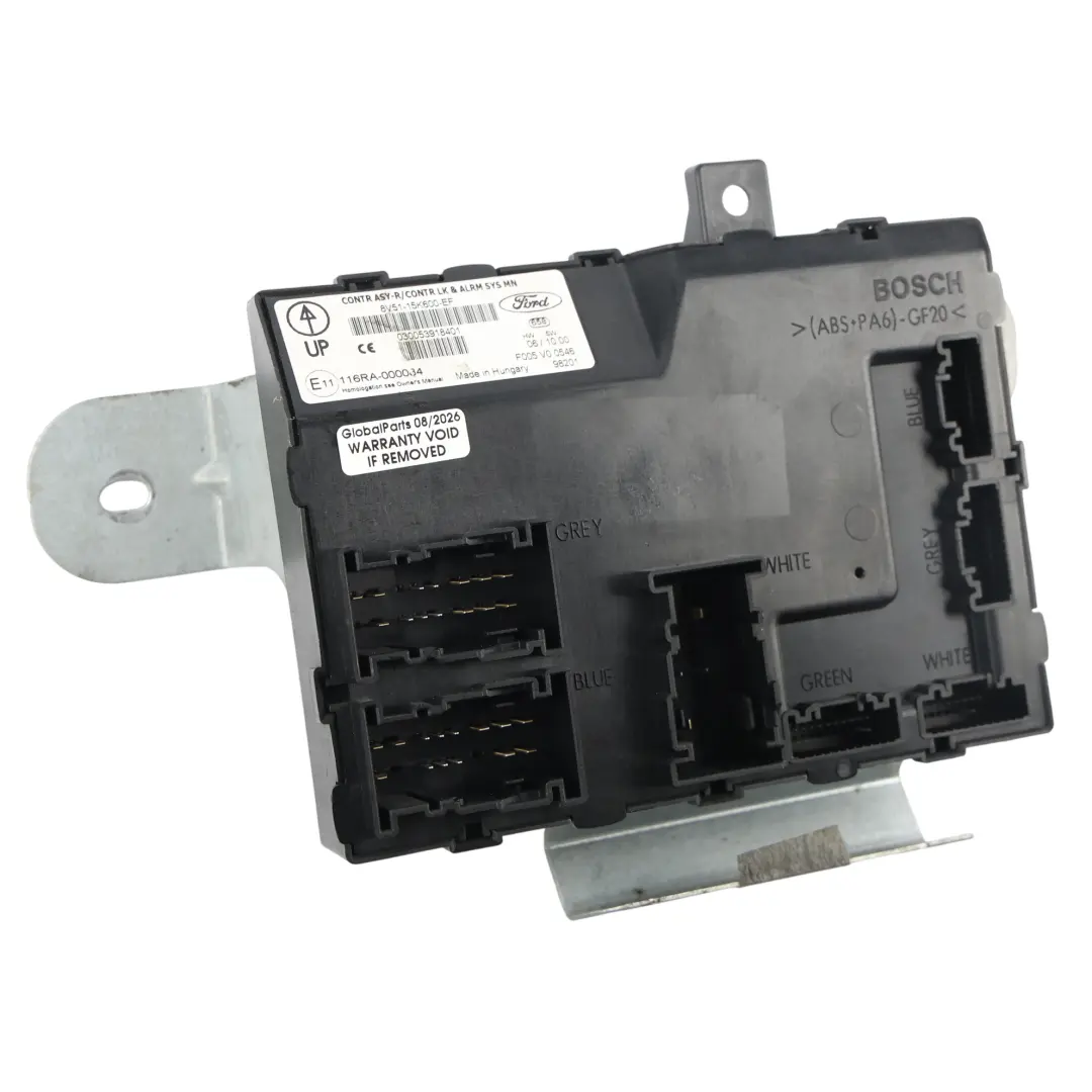 Karosserie Steuergerät BCM Controller Einheit ECU für Ford Fiesta MK7 mit Teilenummer 8V51-15K600-EF Ford Fiesta MK7 Karosserie Steuergerät BCM Controller Einheit ECU - SKU 8V51-15K600-EF - Teilenummer 8V51-15K600-EF