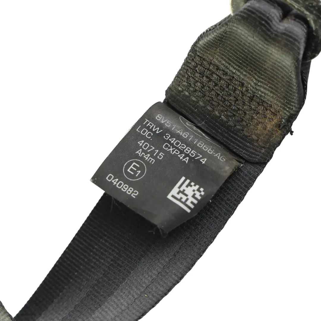 Belt Seatbelt Right O/S to Ford Fiesta Mk7 VI Rear Seat with Part number 8V51-A611B68-AG Ford Fiesta Mk7 VI Rear Seat Belt Seatbelt Right O/S - SKU 1814664 - Part number 8V51-A611B68-AG