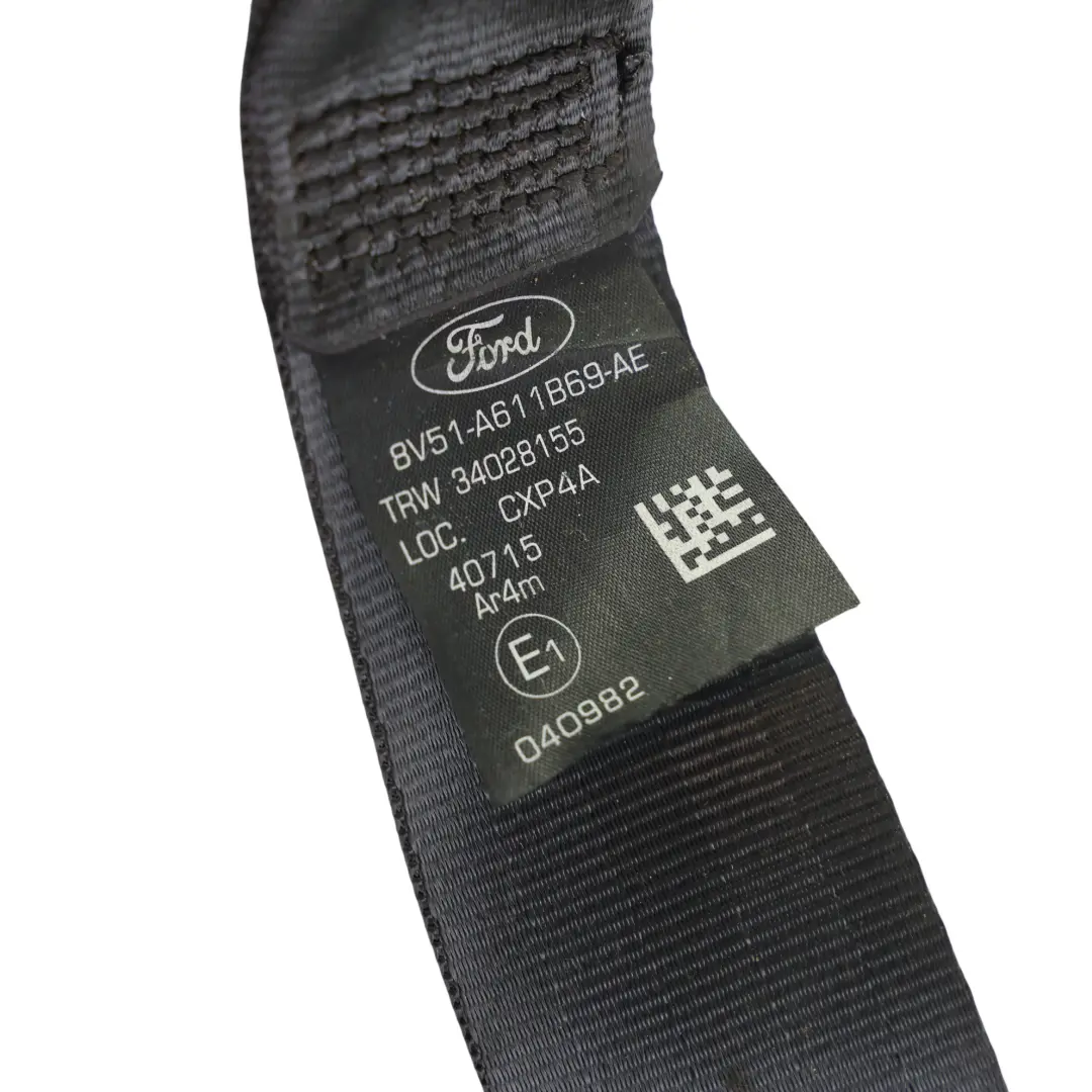 Ford Fiesta Mk7 Rear Seat Belt Seatbelt Left N/S Side - SKU 8V51-A611B69-AE - Part number 8V51-A611B69-AE