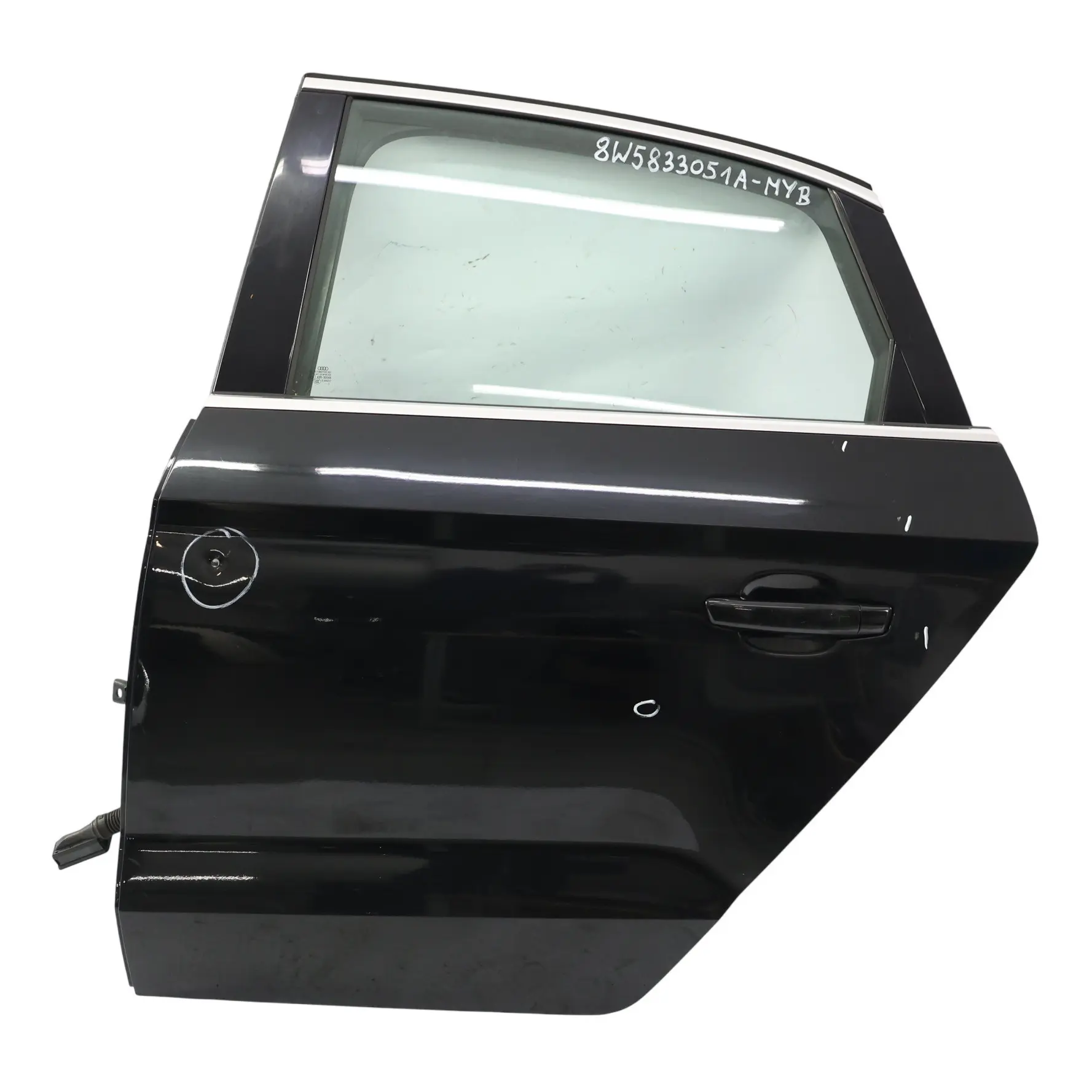 Audi A3 8V Sportback Rear Door Left N/S Mythical Black Metallic - Y9T