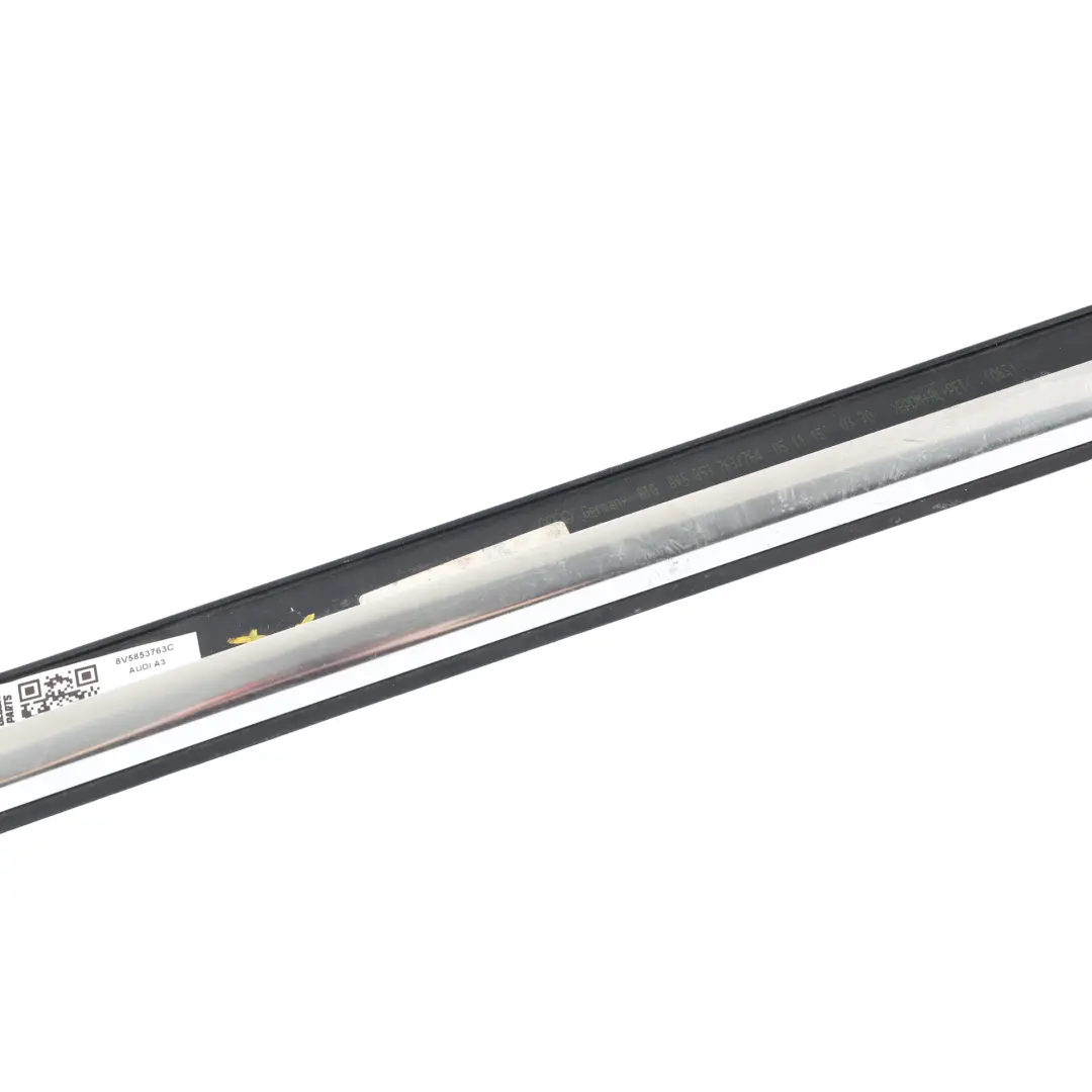 Audi A3 8V 5 Porte Modanatura Pannello Cromato Posteriore Sinistro - SKU 8V5853763C - Numero di parte 8V5853763C