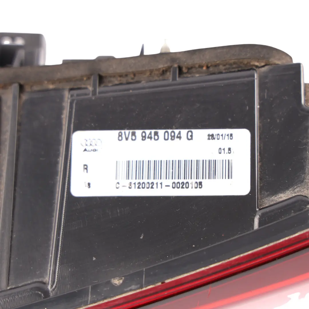 Lamp Trunk Lid Tailgate Inner Light Right O/S to Audi A3 8V Sedan Rear with Part number 8V5945094G Audi A3 8V Sedan Rear Lamp Trunk Lid Tailgate Inner Light Right O/S - SKU 8V5945094G - Part number 8V5945094G