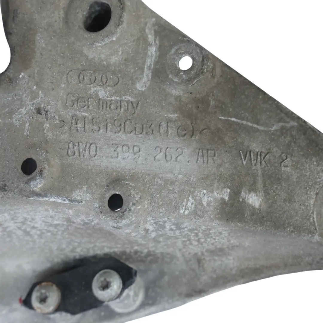 Member Subframe Gearbox Mounting Panel Holder to Audi S4 B9 S5 F5 Cross with Part number 8W0399262AR Audi S4 B9 S5 F5 Cross Member Subframe Gearbox Mounting Panel Holder - SKU 8W0399262AR - Part number 8W0399262AR