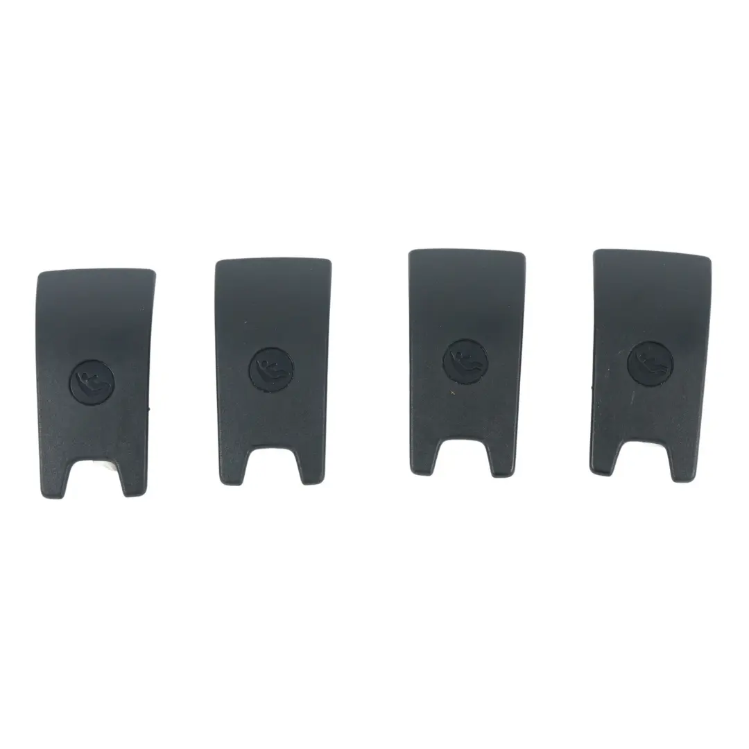 Isofix Child Seat Trim Cover Black Set to Audi A4 B9 S5 RS5 F5 A6 C8 Rear with Part number 8W0887187 Audi A4 B9 S5 RS5 F5 A6 C8 Rear Isofix Child Seat Trim Cover Black Set - SKU 8W0887187 - Part number 8W0887187