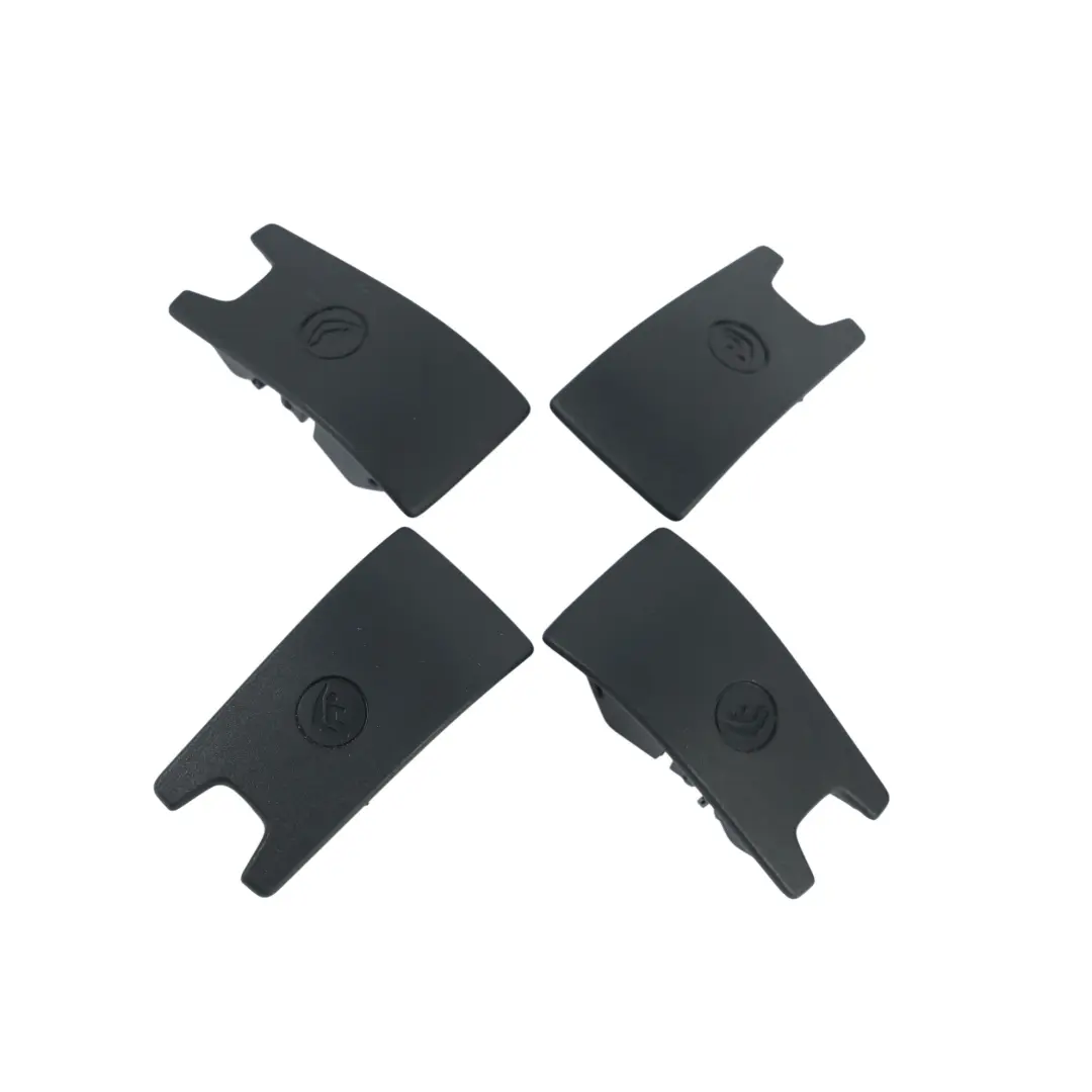 Audi A4 B9 S5 RS5 F5 A6 C8 Rear Isofix Child Seat Trim Cover Black Set - SKU 8W0887187 - Part number 8W0887187