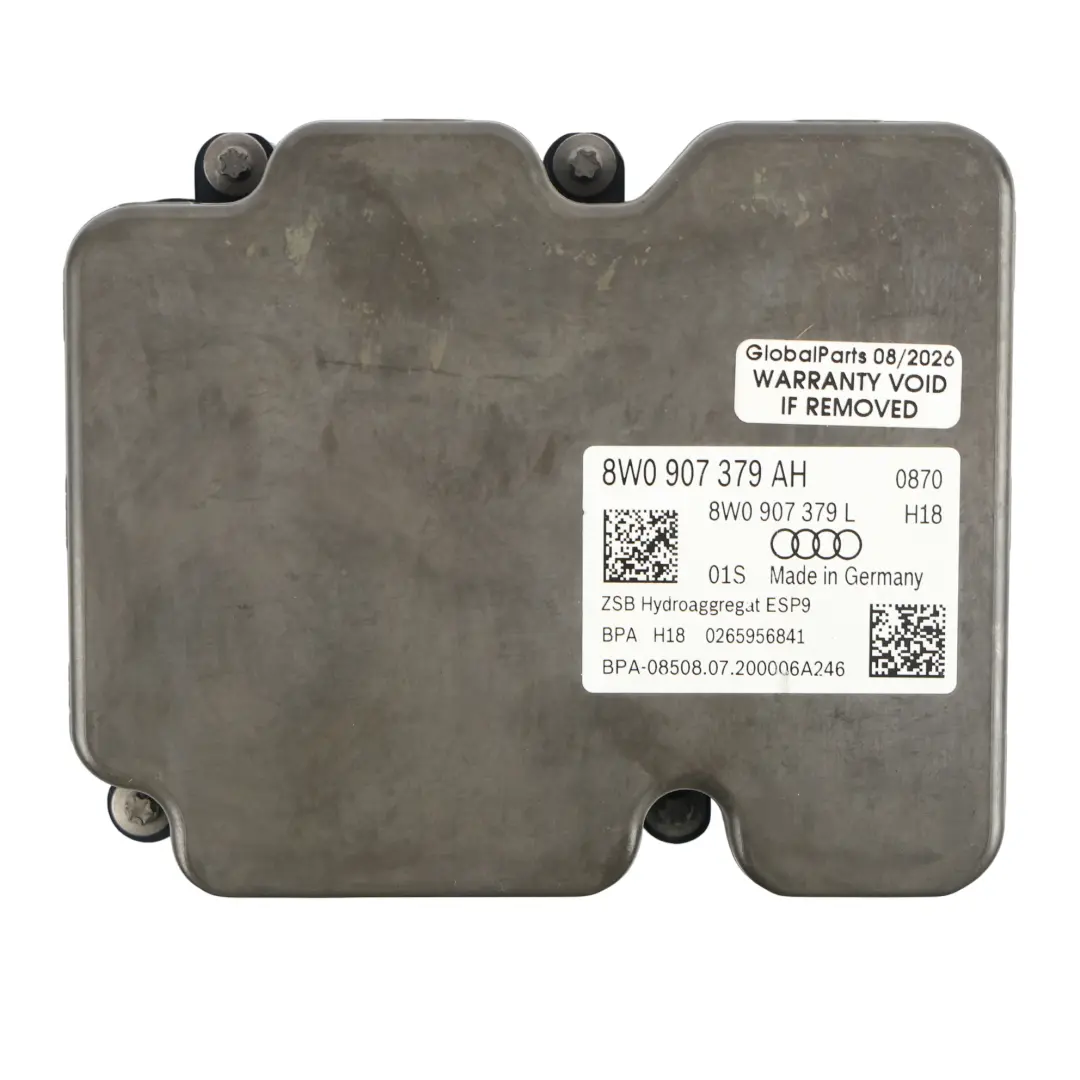 ABS Pump Control Module 3.0 TDI to Audi A4 S4 B9 A5 S5 F5 with Part number 8W0907379AH Audi A4 S4 B9 A5 S5 F5 ABS Pump Control Module 3.0 TDI - SKU 8W0907379AH - Part number 8W0907379AH