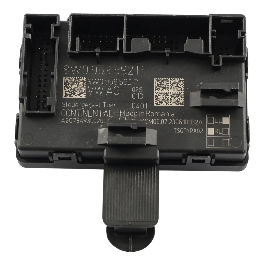 Tür Steuergerät Modul Beifahrerseite Vorne für Audi A5 F5 mit Teilenummer 8W0959592P Audi A5 F5 Tür Steuergerät Modul Beifahrerseite Vorne - SKU 8W0959592P - Teilenummer 8W0959592P