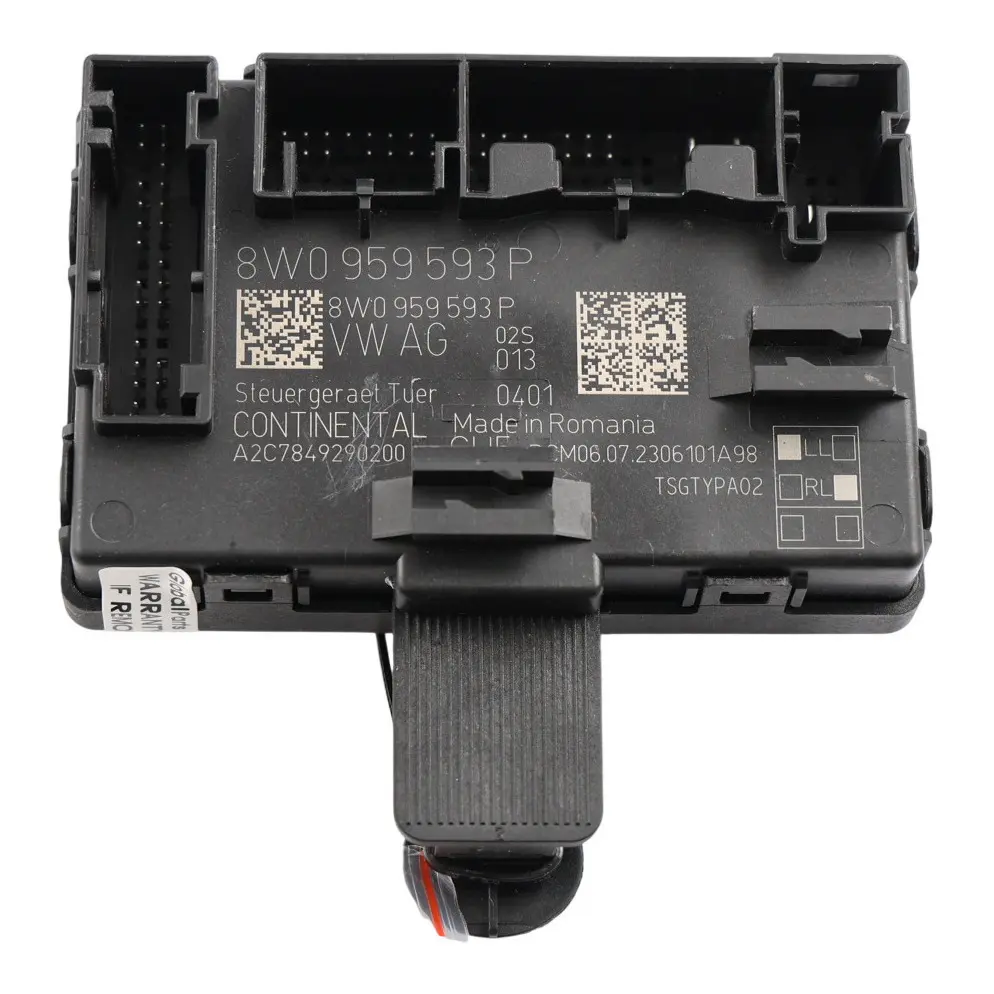 Audi A4 B9 Front Door Control Module ECU Right O/S 8W0959593P