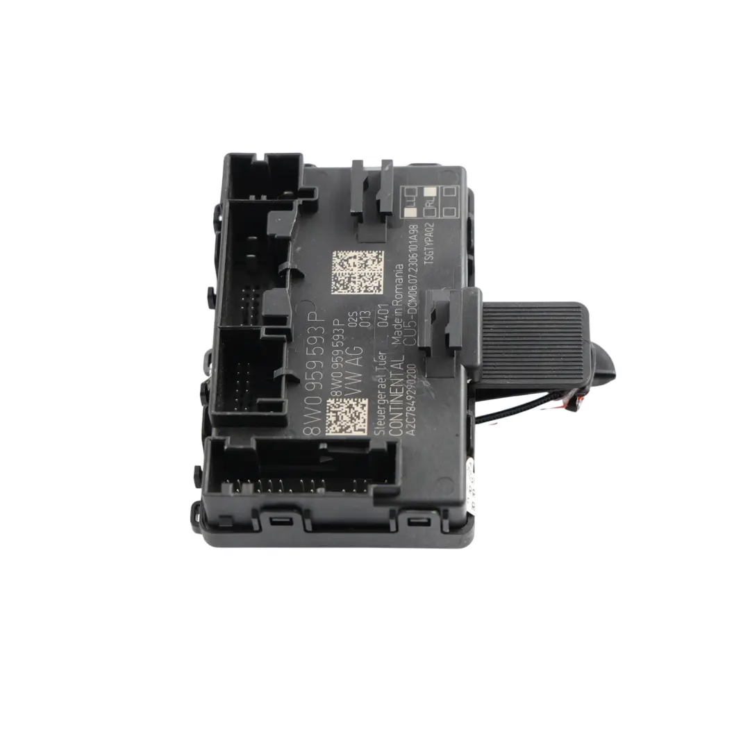 Front Door Control Module ECU Right O/S to Audi A4 B9 with Part number 8W0959593P Audi A4 B9 Front Door Control Module ECU Right O/S - SKU 8W0959593P - Part number 8W0959593P
