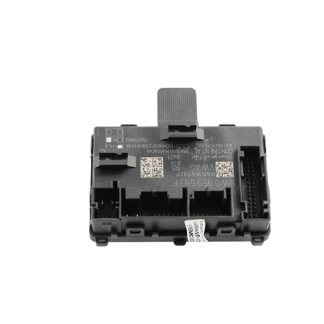 Audi A4 B9 Front Door Control Module ECU Right O/S - SKU 8W0959593P - Part number 8W0959593P