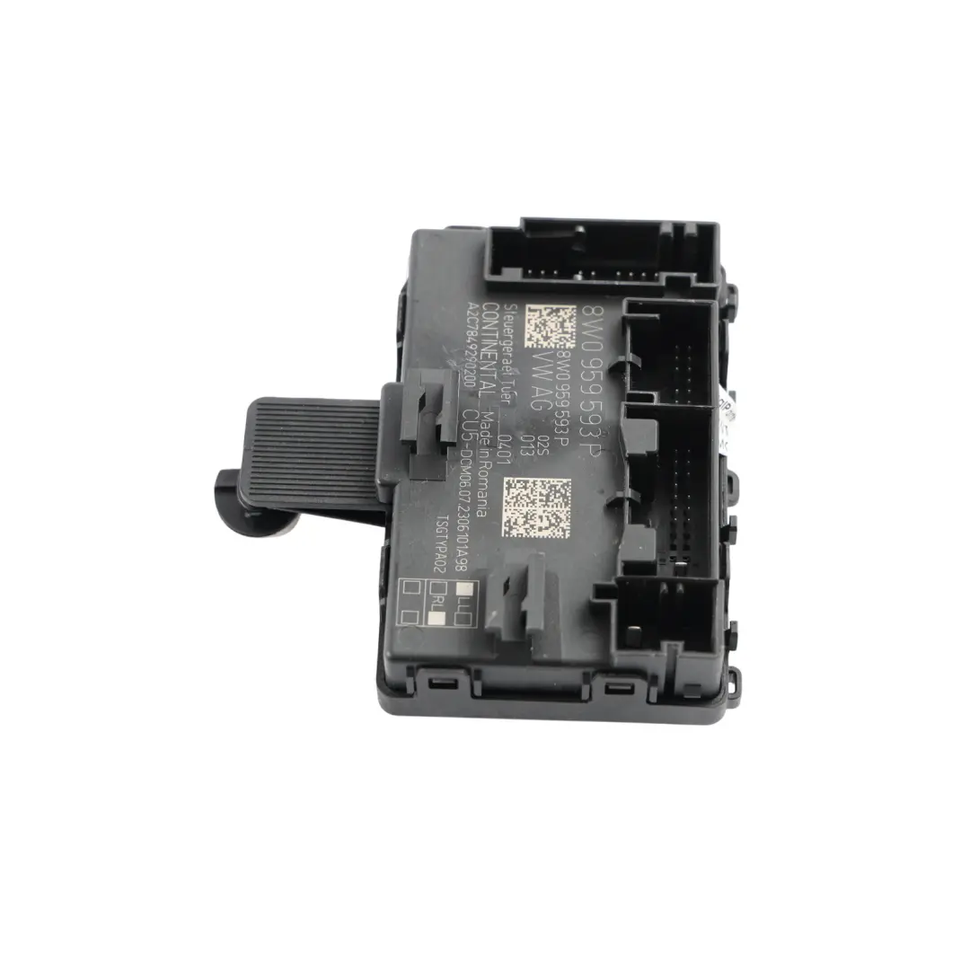Front Door Control Module ECU Right O/S to Audi A4 B9 with Part number 8W0959593P Audi A4 B9 Front Door Control Module ECU Right O/S - SKU 8W0959593P - Part number 8W0959593P