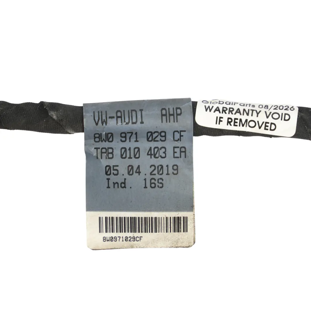 Audi A4 B9 Cablaggio Elettrico Porta Anteriore Lato Guida - SKU 8W0971029CF - Numero di parte 8W0971029CF