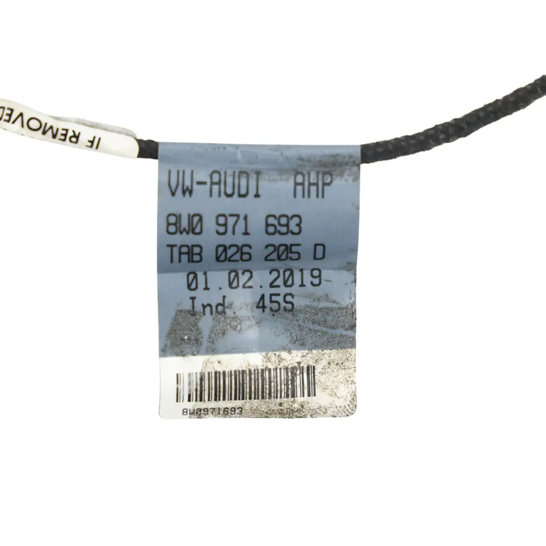 Audi A4 B9 Wiązka Przewodów Tapicerki Drzwi Tylna Lewa Prawa - SKU 8W0971693 - Numer Części 8W0971693