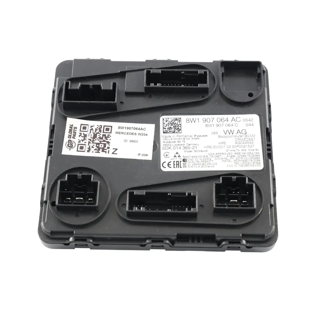 Mercedes Audi S5 F5 BCM Modulo Controllo Carrozzeria Diesel - SKU 8W1907064AC - Numero di parte 8W1907064AC