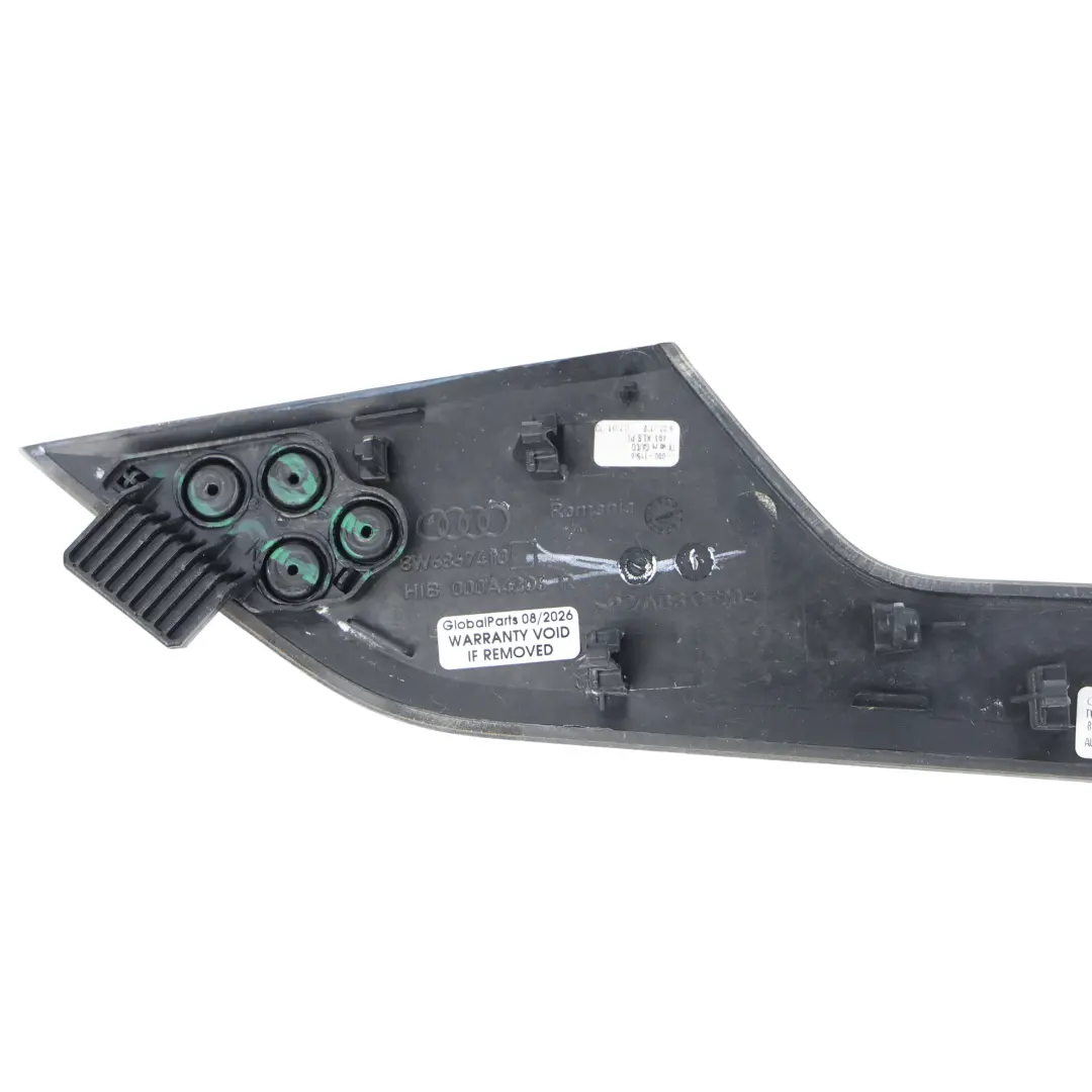 Front Door Card Trim Strp Cover Panel Right O/S Black 8W6867410 to Audi A5 S5 F5 with Part number 8W6867410H Audi A5 S5 F5 Front Door Card Trim Strp Cover Panel Right O/S Black 8W6867410 - SKU 8W6867410H - Part number 8W6867410H