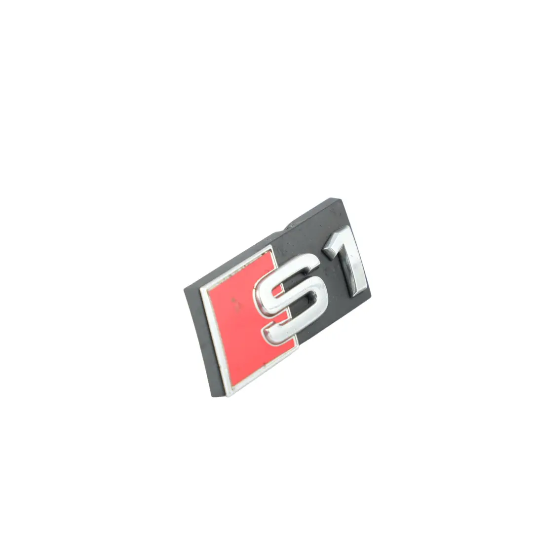 Audi S1 8X Front Bumper Emblem Inscription Badge S1 Lettering - SKU 8X0853736A - Part number 8X0853736A