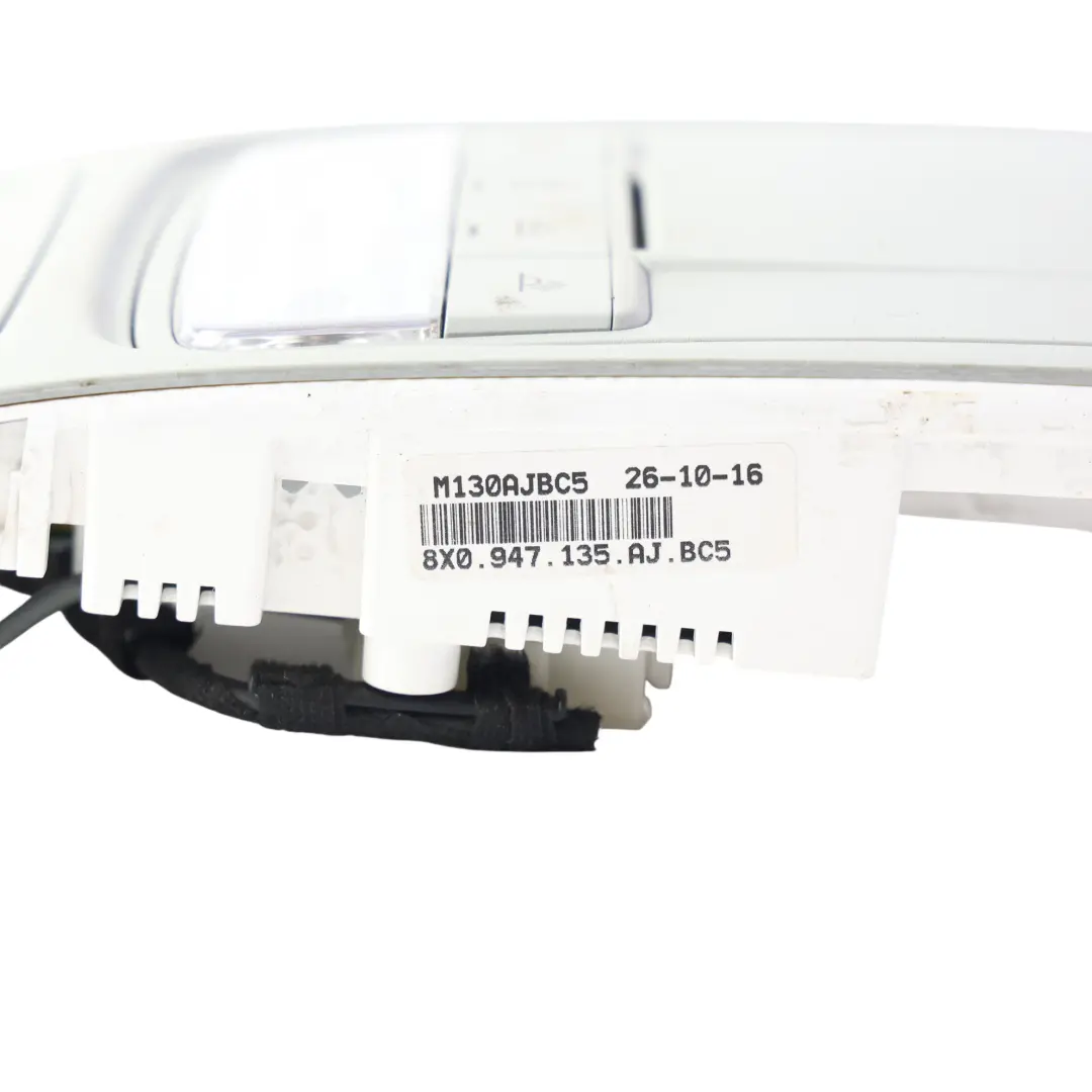 Audi A1 S1 8X Front Roof Light Interior Reading Lamp Panel Grey - SKU 8X0947135AJ-1 - Part number 8X0947135AJ