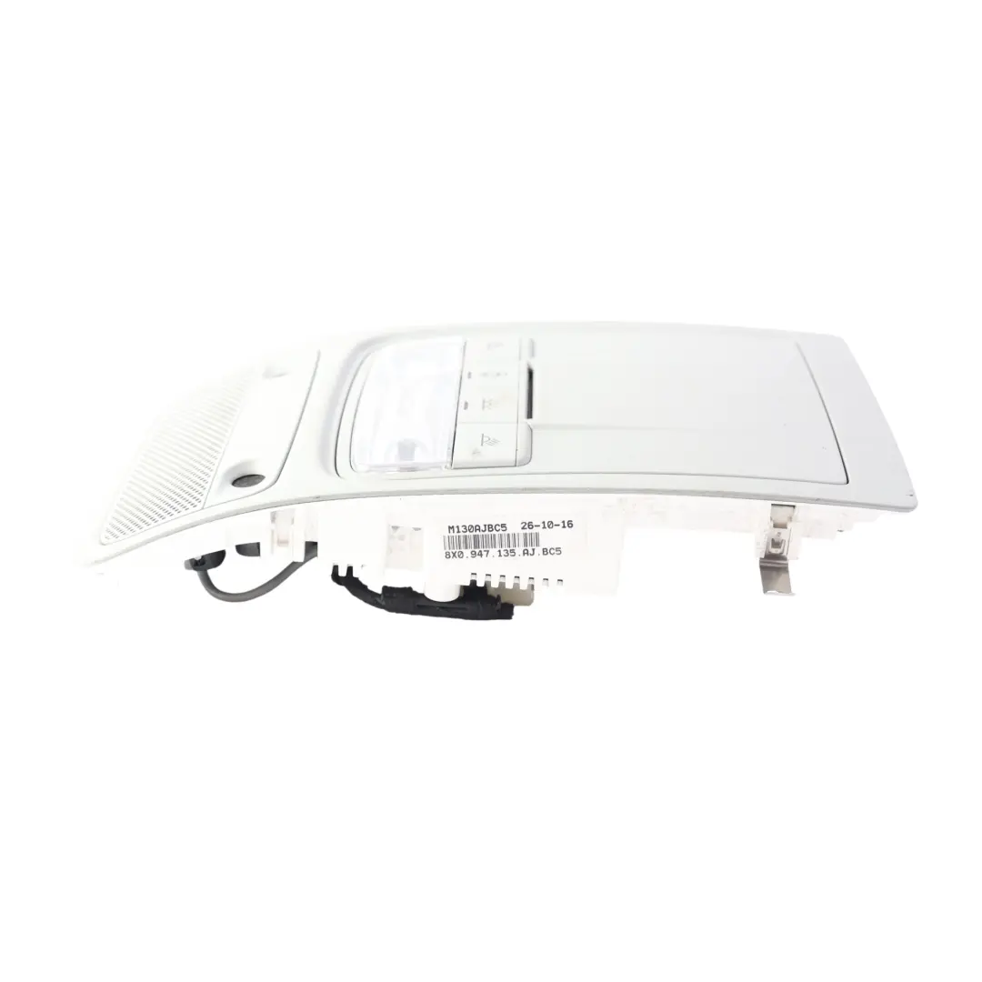 Audi A1 S1 8X Front Roof Light Interior Reading Lamp Panel Grey - SKU 8X0947135AJ-1 - Part number 8X0947135AJ