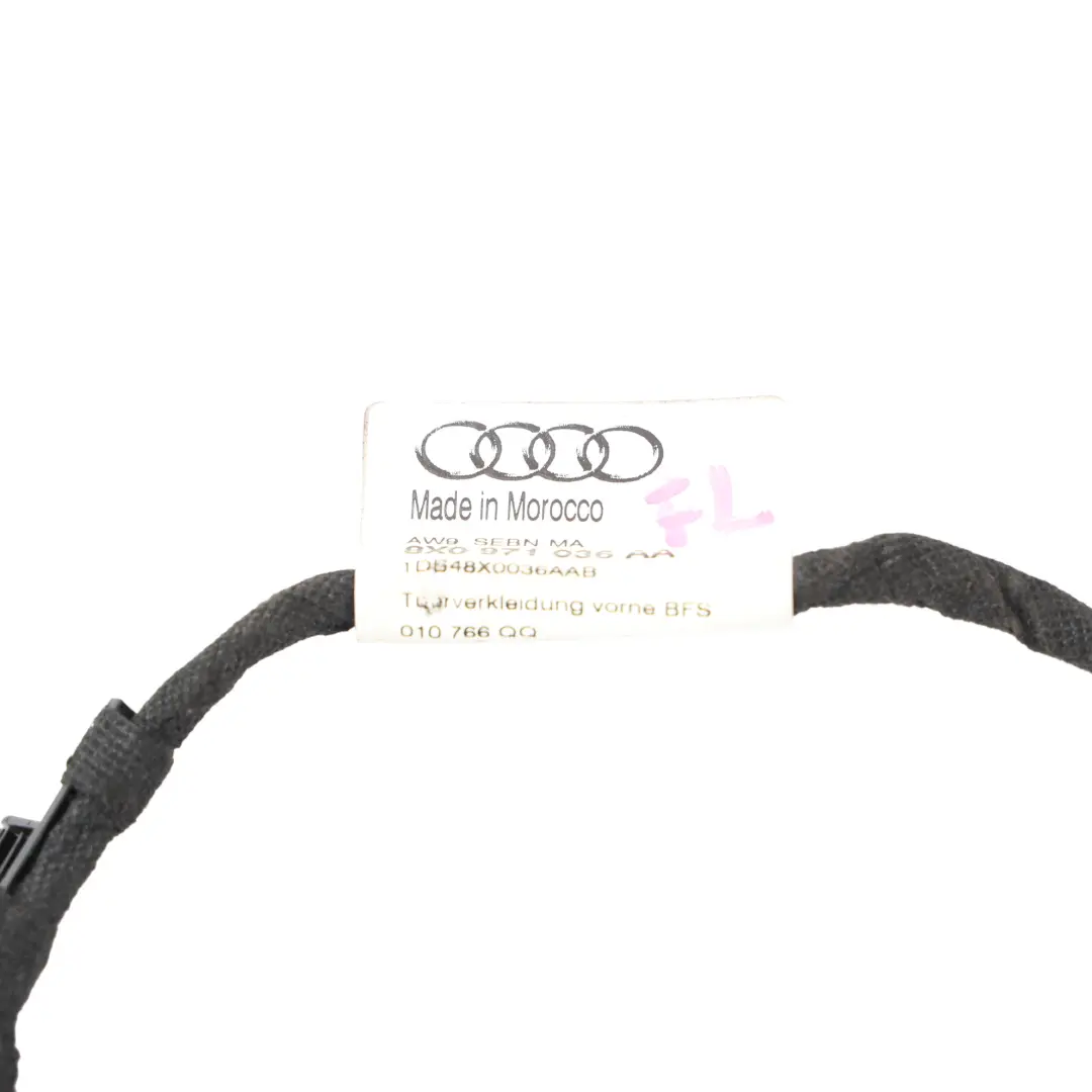 Audi A1 8X Cableado Arnés Puerta Delantero Pasajero - SKU 8X0971036AA-1 - Número de pieza 8X0971036AA
