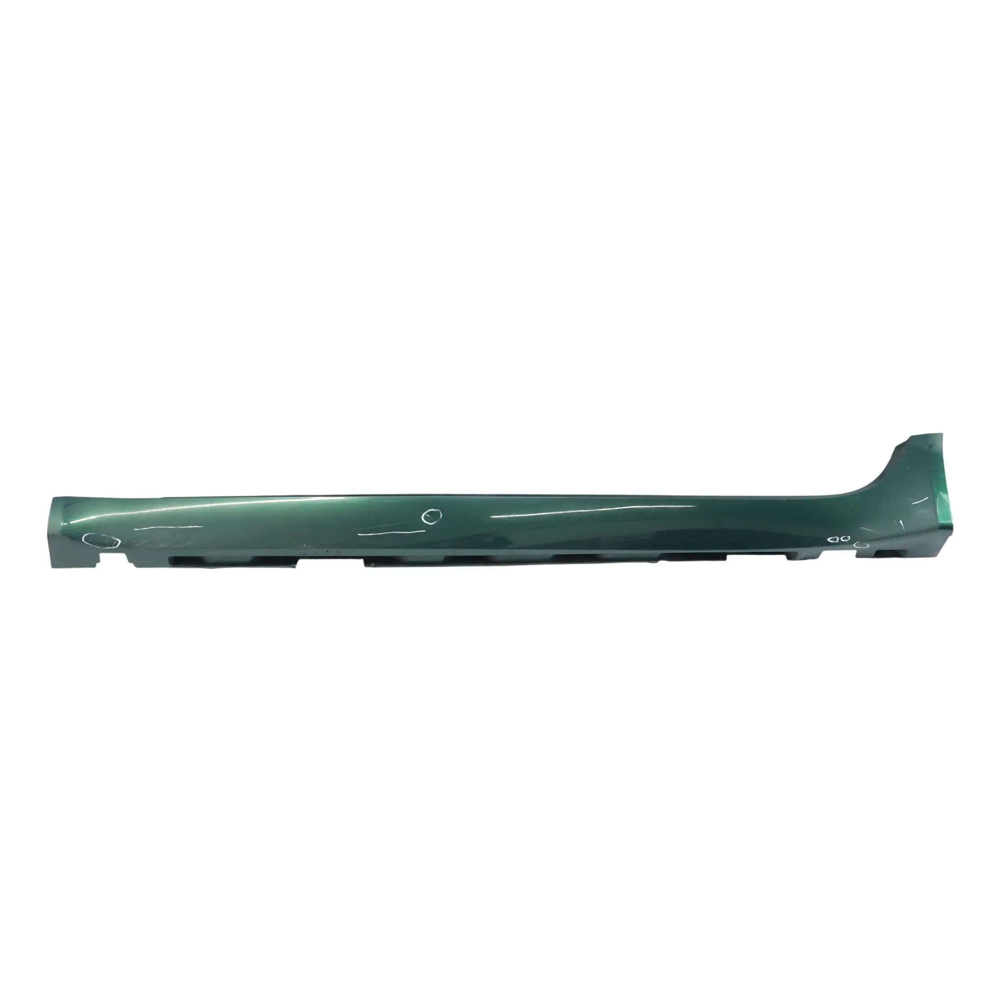 Jaguar X250 Xf Faldón Lateral Umbral Puerta Izquierdo Verde Esmeralda 2074