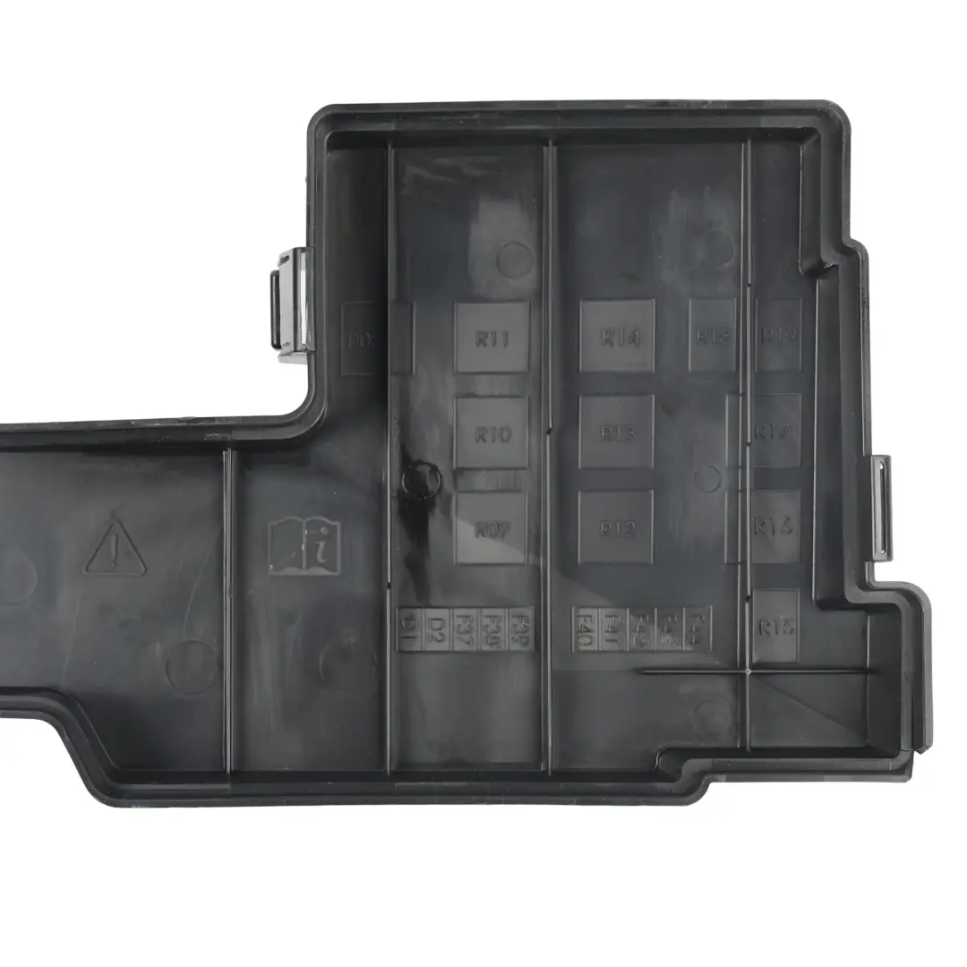 Fuse Relay Box Cover Panel Trim to Jaguar XF X250 with Part number 8X2T-14A075-AA Jaguar XF X250 Fuse Relay Box Cover Panel Trim - SKU 8X2T-14A075-AA - Part number 8X2T-14A075-AA