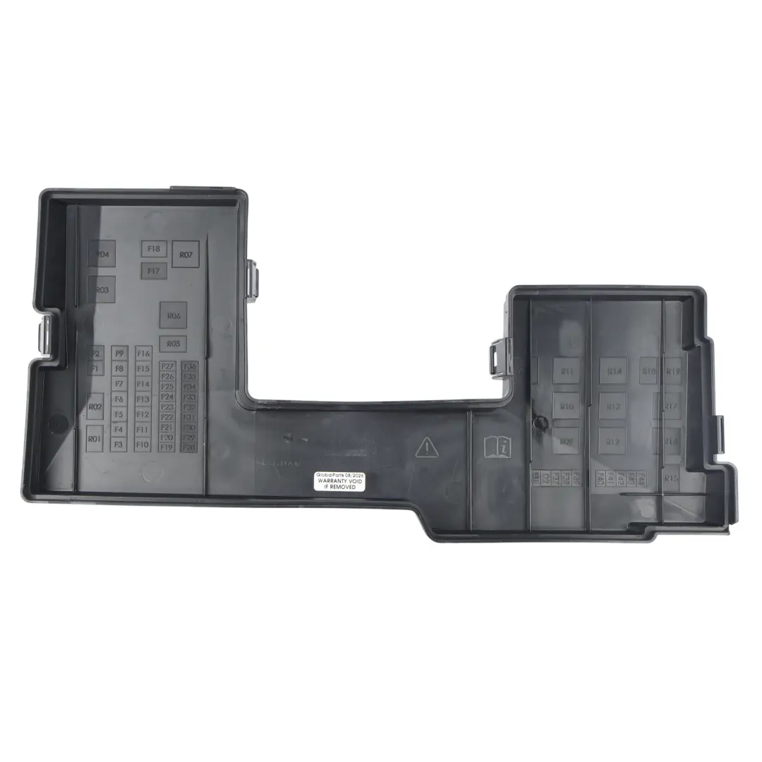 Jaguar XF X250 Fuse Relay Box Cover Panel Trim - SKU 8X2T-14A075-AA - Part number 8X2T-14A075-AA